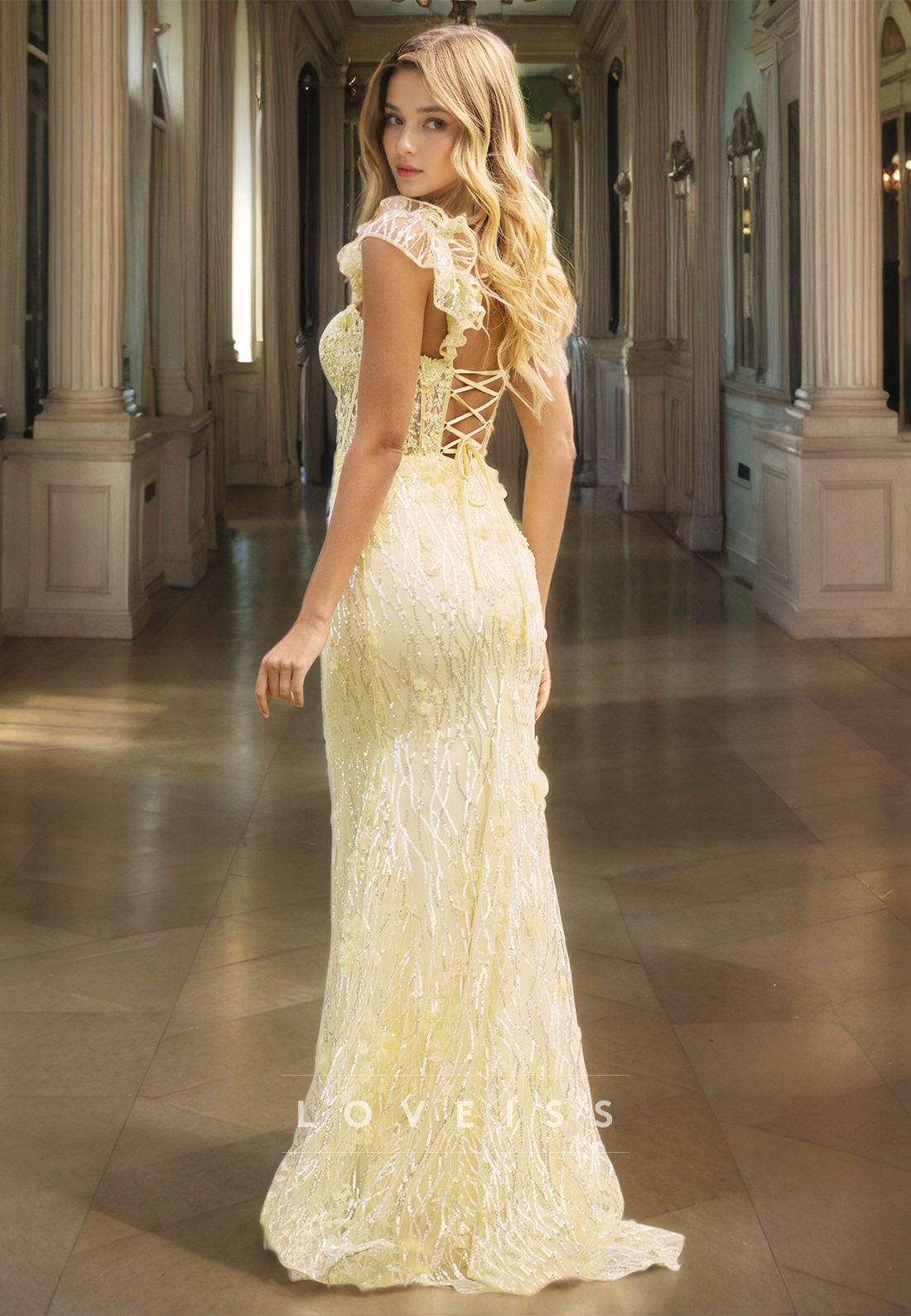 Sweetheart Sleeveless Appliques Mermaid Prom Dress