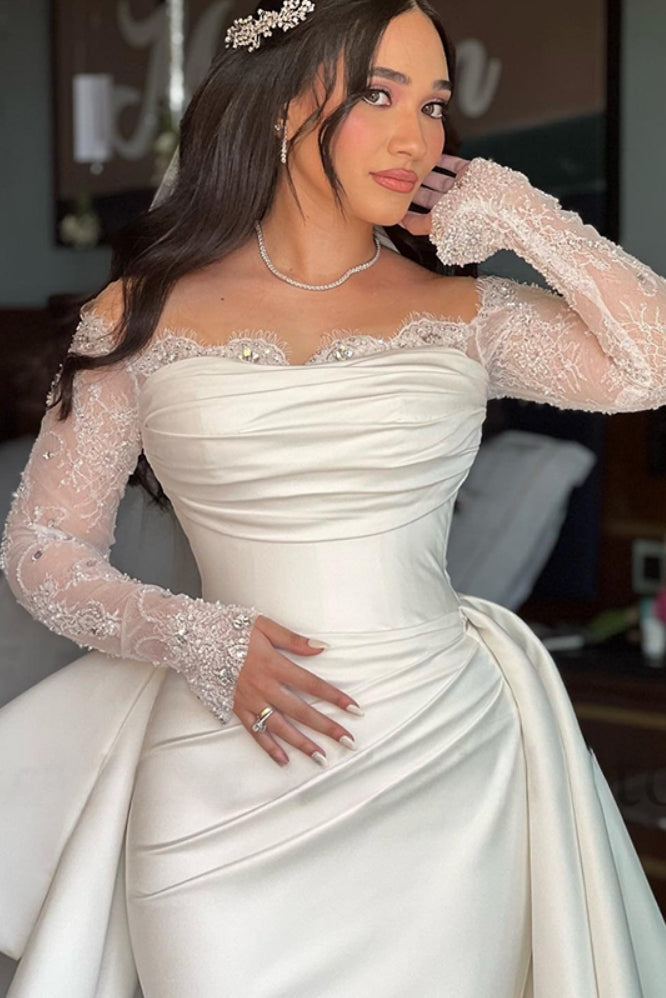 Luxury Lace Appliques Mermaid Wedding Dresses