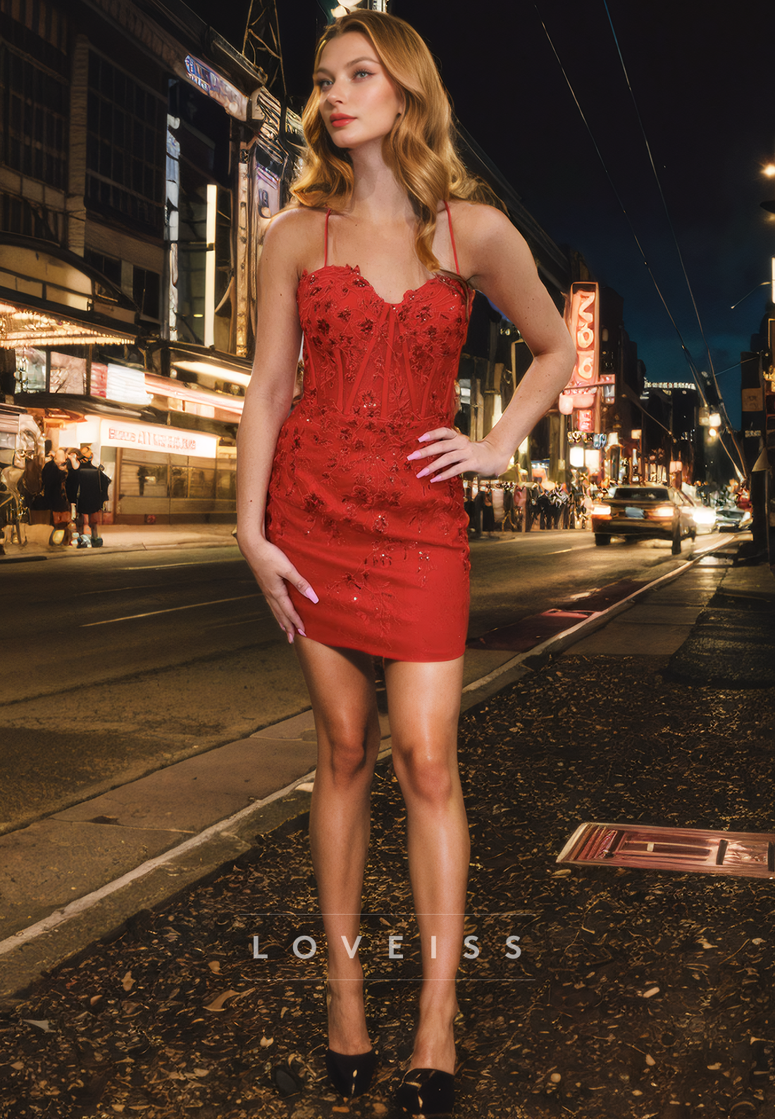 Sweetheart Sleeveless Appliques Sheath Short Homecoming Dress