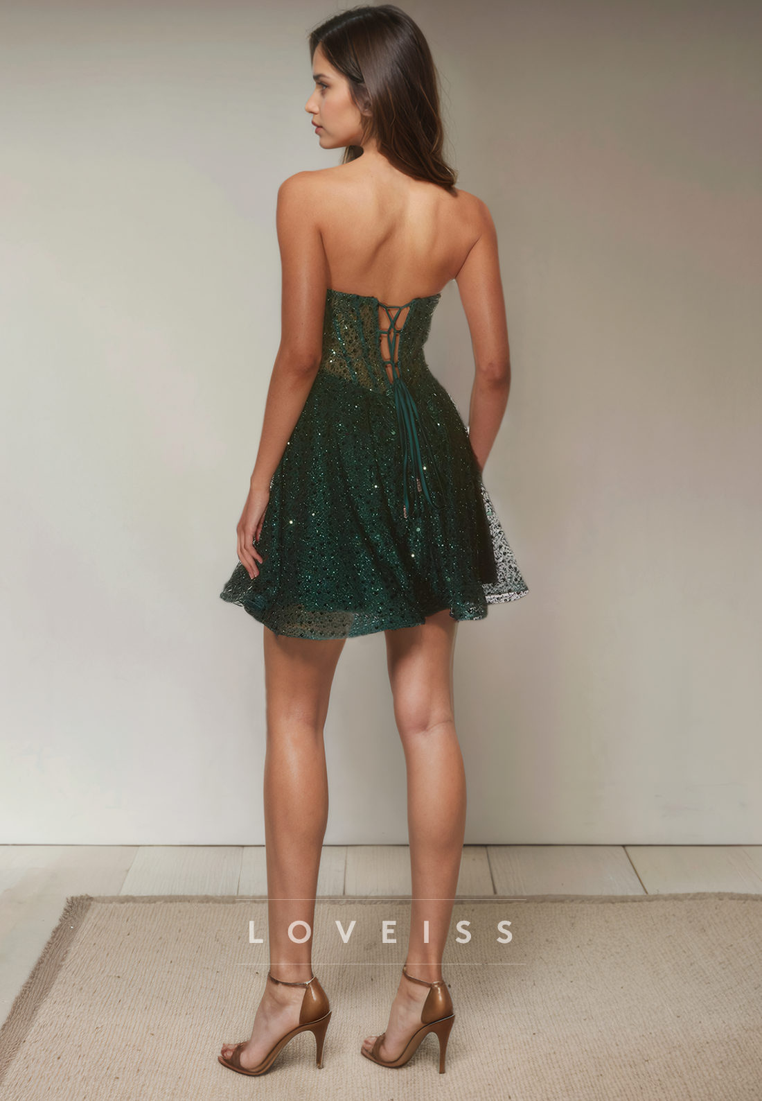 A Line Sweetheart Lace Homecoming Dress Short Graduation Dress