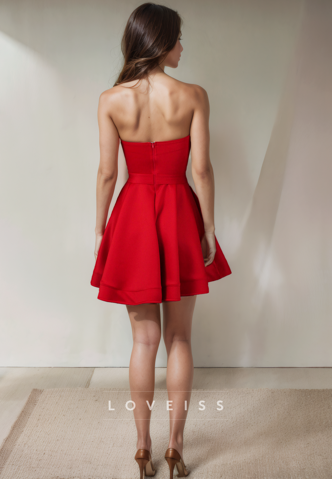 A Line Sweetheart Satin Short Homecoming Dress Cute Graduation Dress