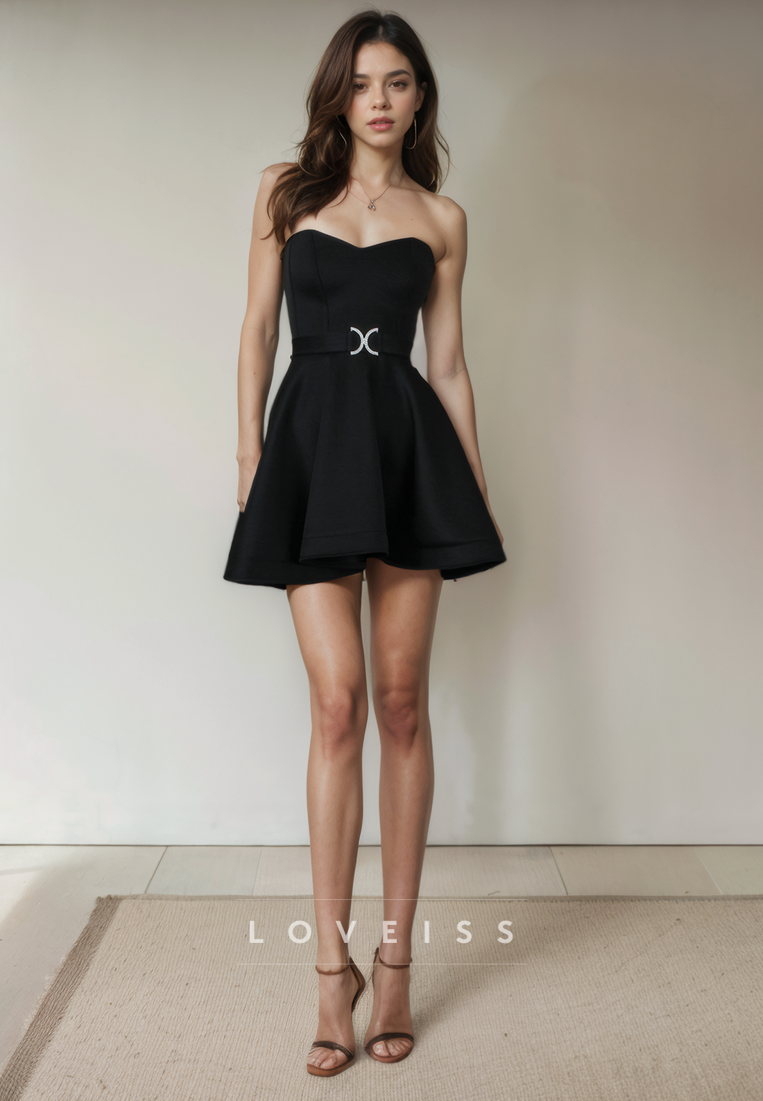 A Line Sweetheart Satin Short Homecoming Dress Cute Graduation Dress