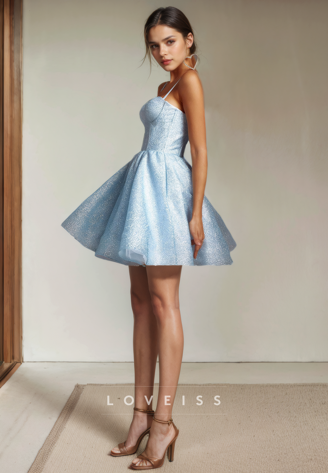 A Line Sweetheart Short Homecoming Dress Cute Graduation Dress