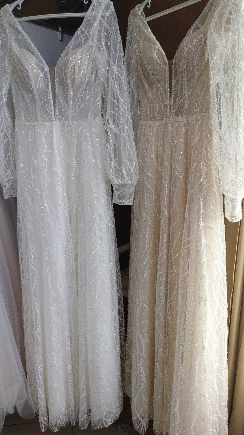 boho summer beach long ivory bride bridal wedding dress plus size adjustable brilliant bridal lace a line tulle open wedding unique bohemian