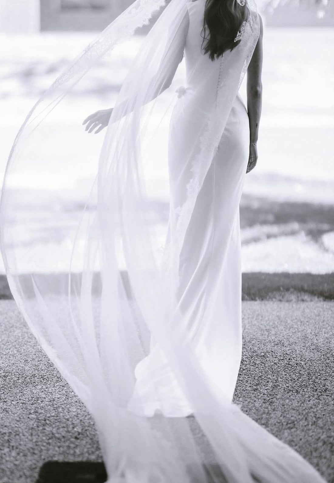 Bateau Sleeveless Sleek Mermaid Simple Beach Wedding Dress