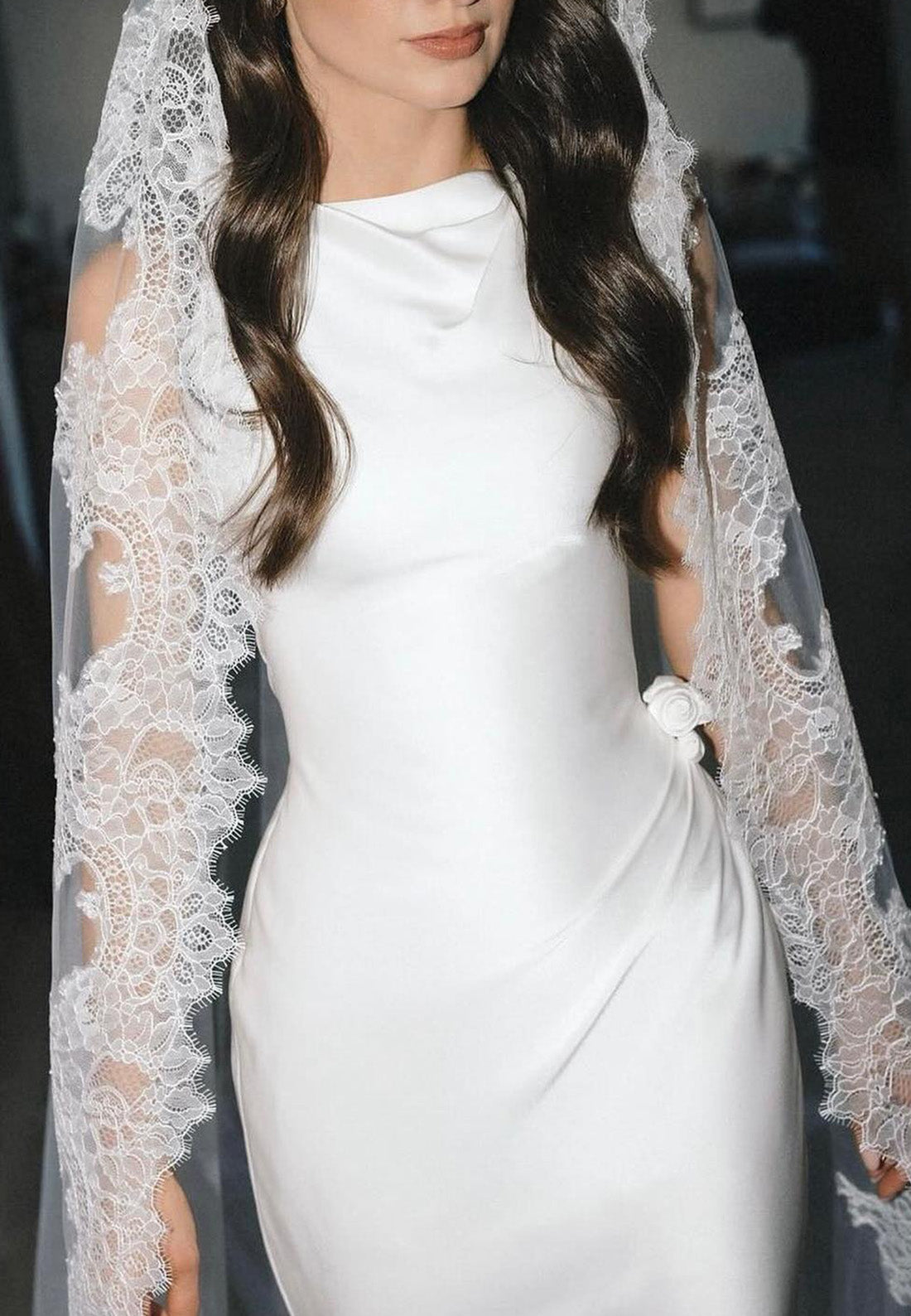Bateau Sleeveless Sleek Mermaid Simple Beach Wedding Dress