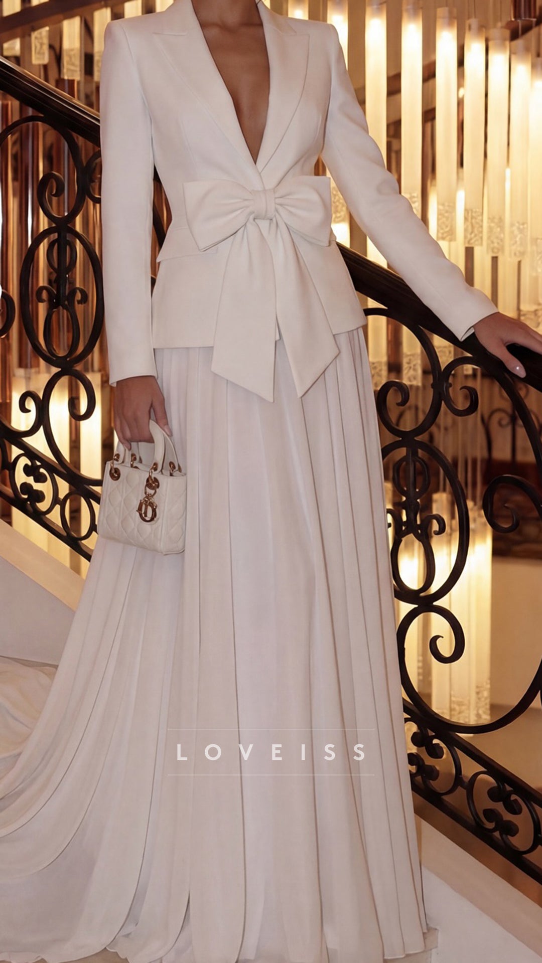 Blazer Long Sleeves Two Piece A-Line Wedding Dress