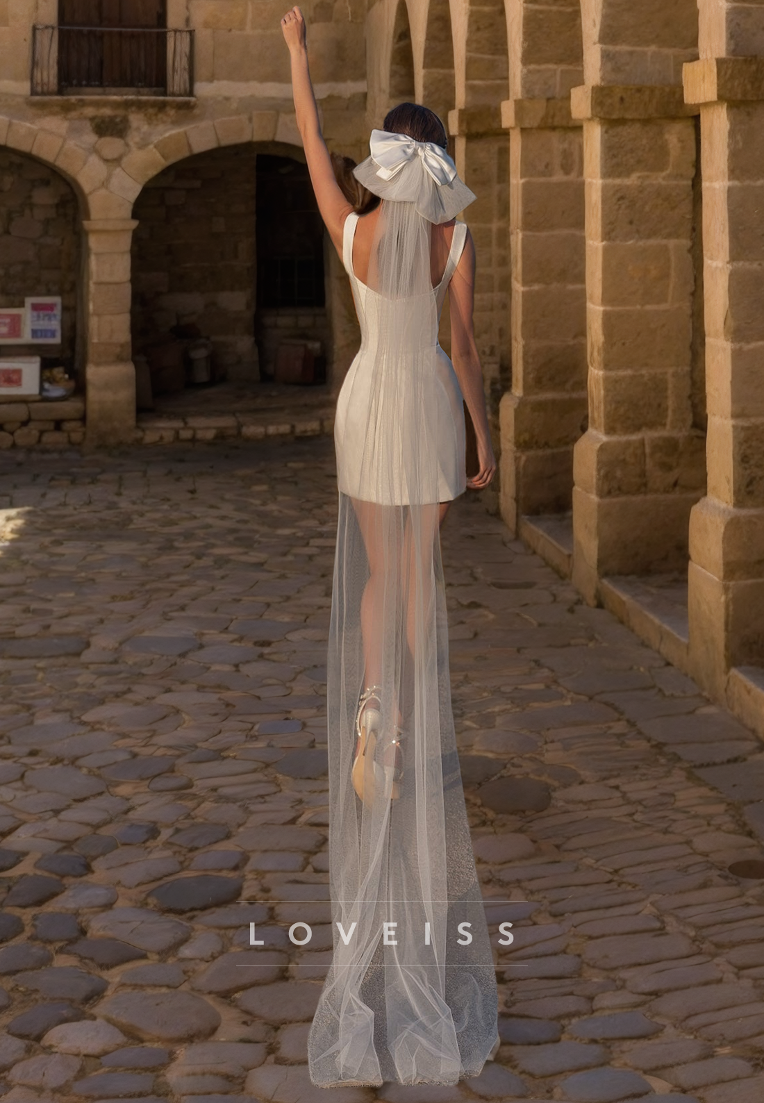 Scoop Sleeveless Sleek Satin Short Beach Wedding Dresses