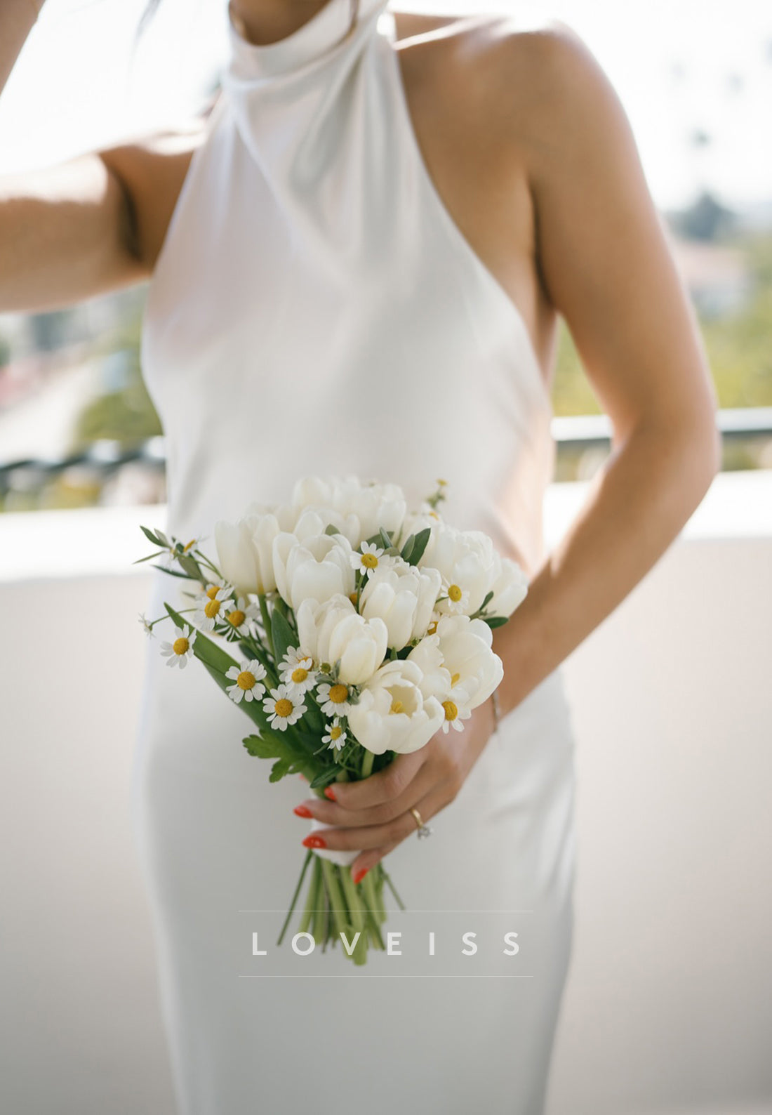Halter Sleeveless Sleek Mermaid Beach Wedding Dress