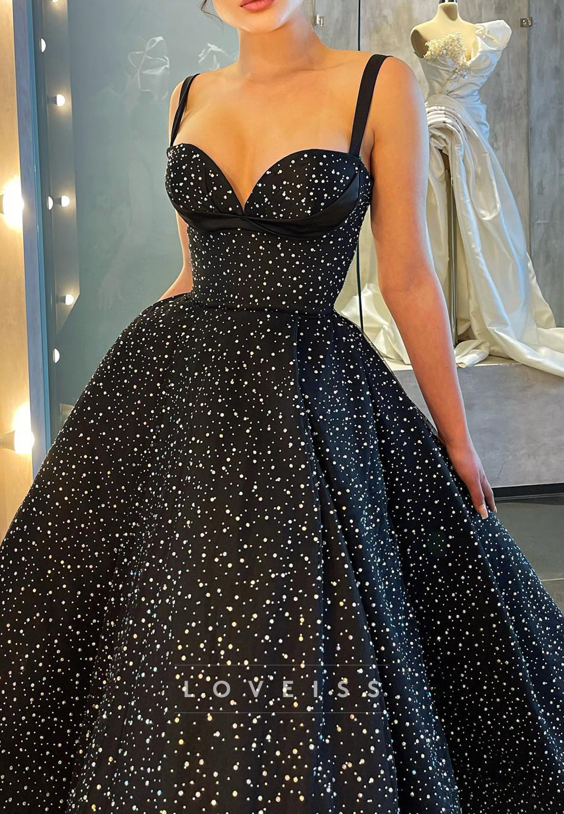 Sweetheart Sleeveless Pleated A-Line Prom Dress