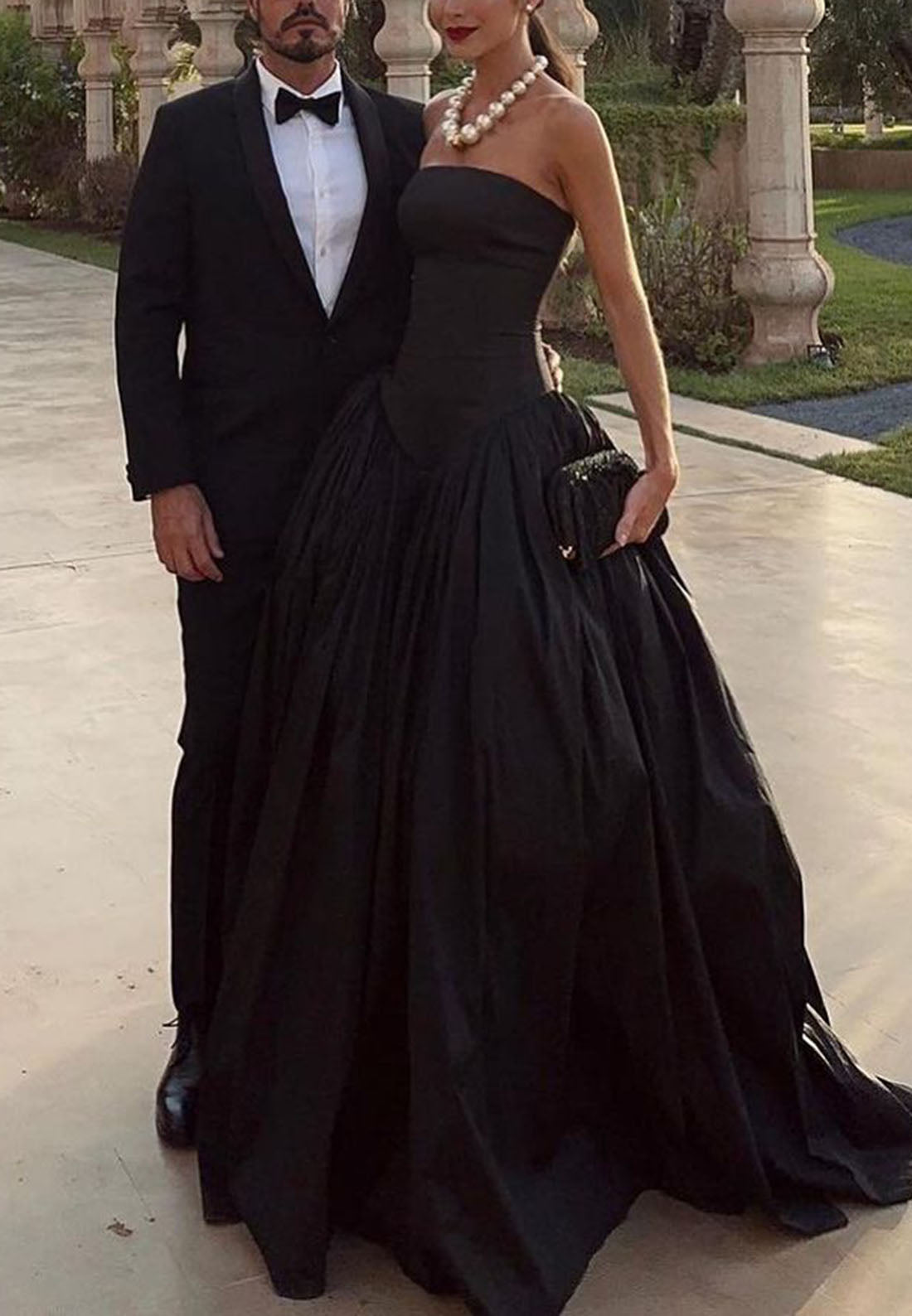 Straight Across Sleeveless Lace-Up Pleated A-Line Prom Dress