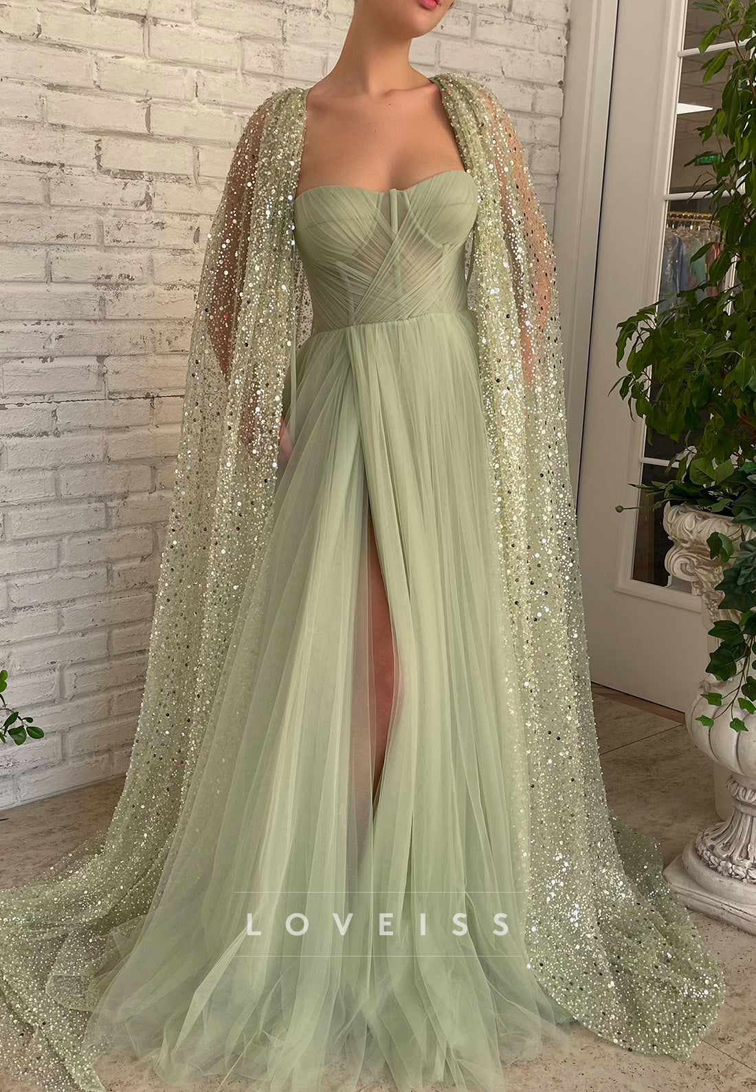 Semi-Sweetheart Sleeveless Pleated Tulle A-Line Prom Dress