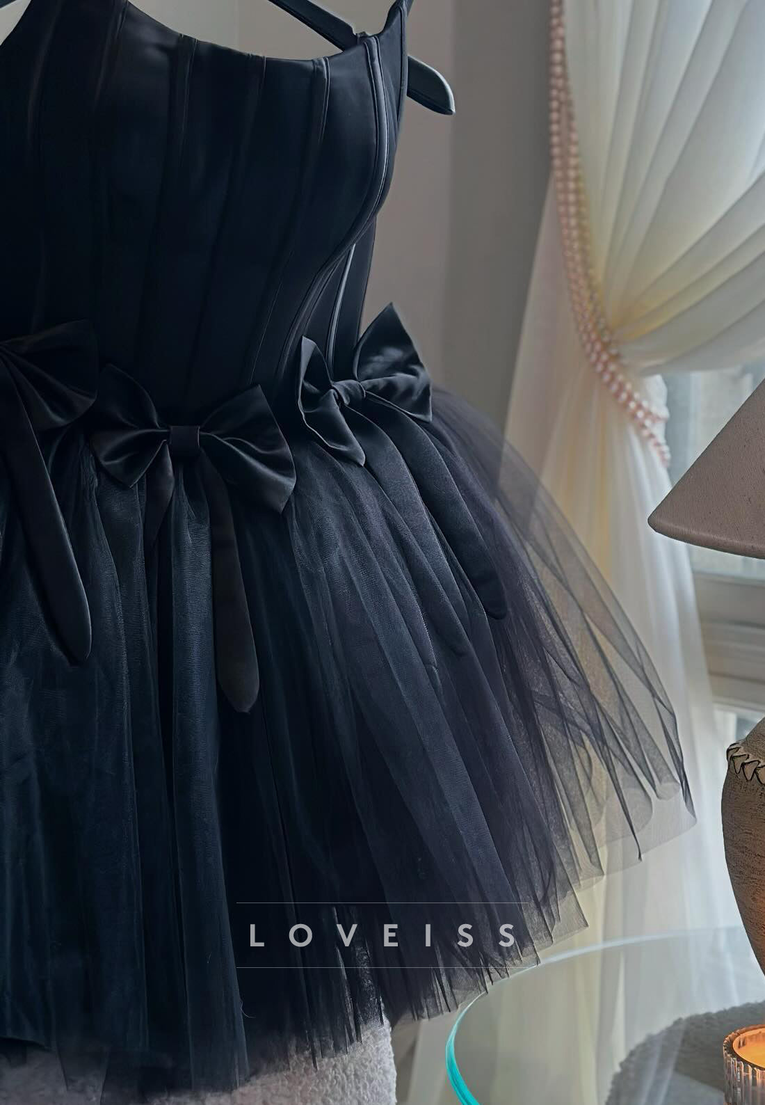Off-Shoulder Ball Gown Tulle Sleeveless A-Line Party Short Homecoming Dress