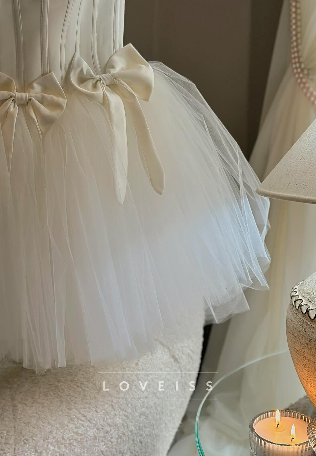 Off-Shoulder Ball Gown Tulle Sleeveless A-Line Party Short Homecoming Dress
