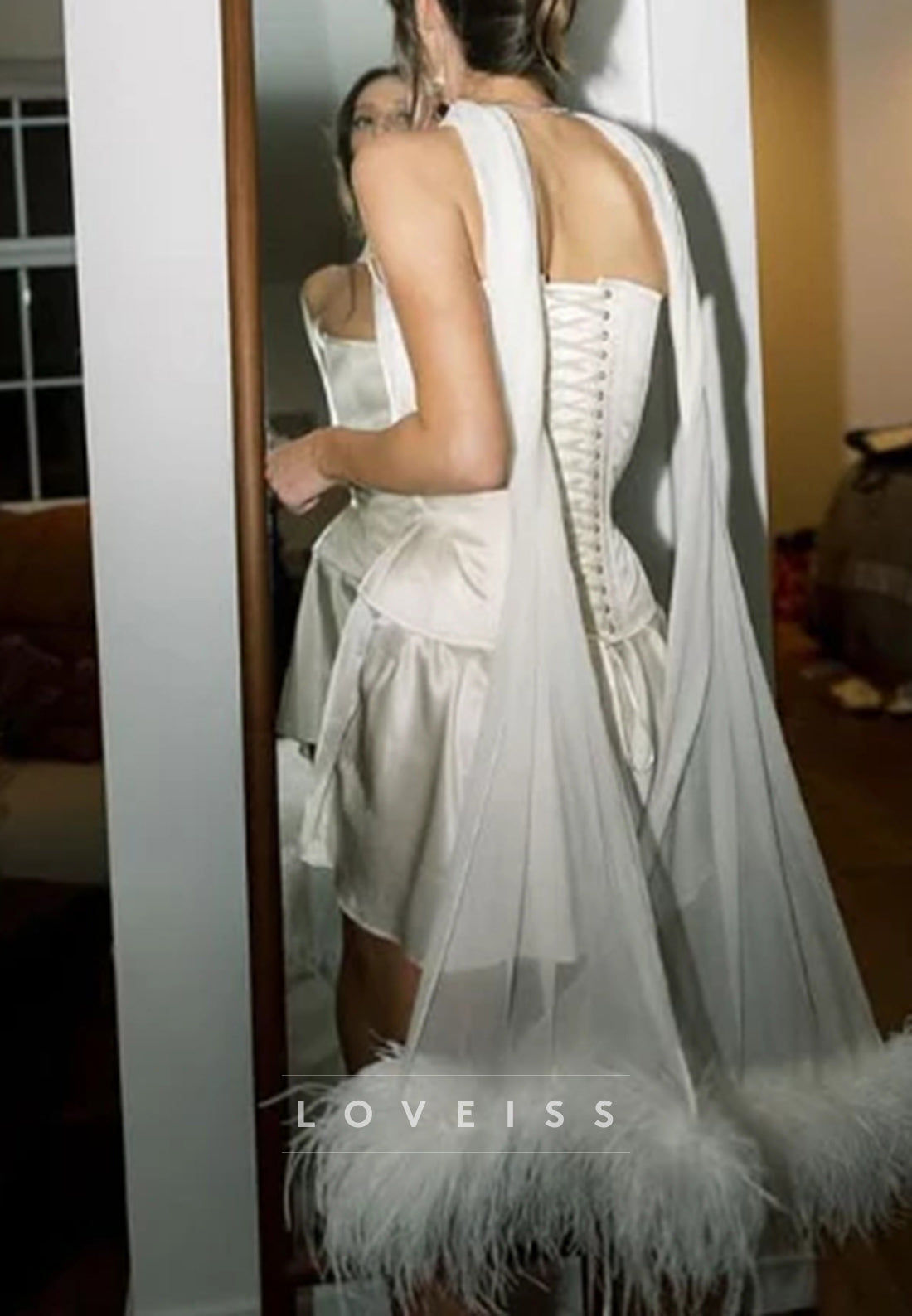 Off-Shoulder Sleek Sleeveless Corset A-Line Party Homecoming Dress