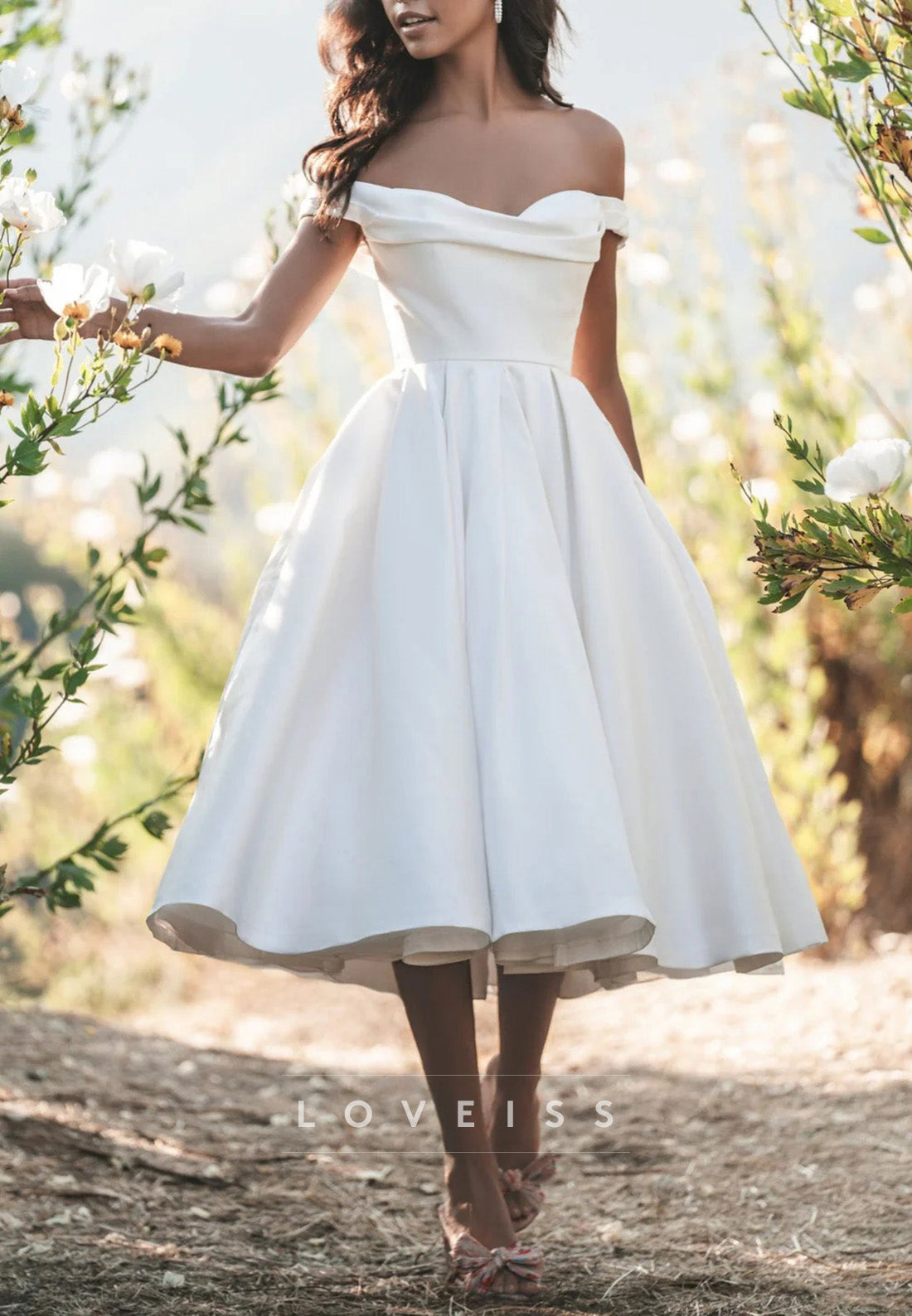satin pleated wedding dress Nox Anabel JE1015 Bridal Gown Long Pleated Wedding Dress