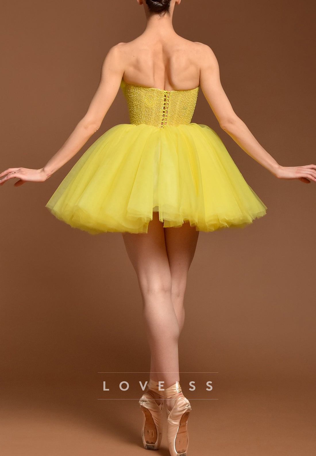 Off-Shoulder Sleeveless Tulle A-Line Party Homecoming Dress
