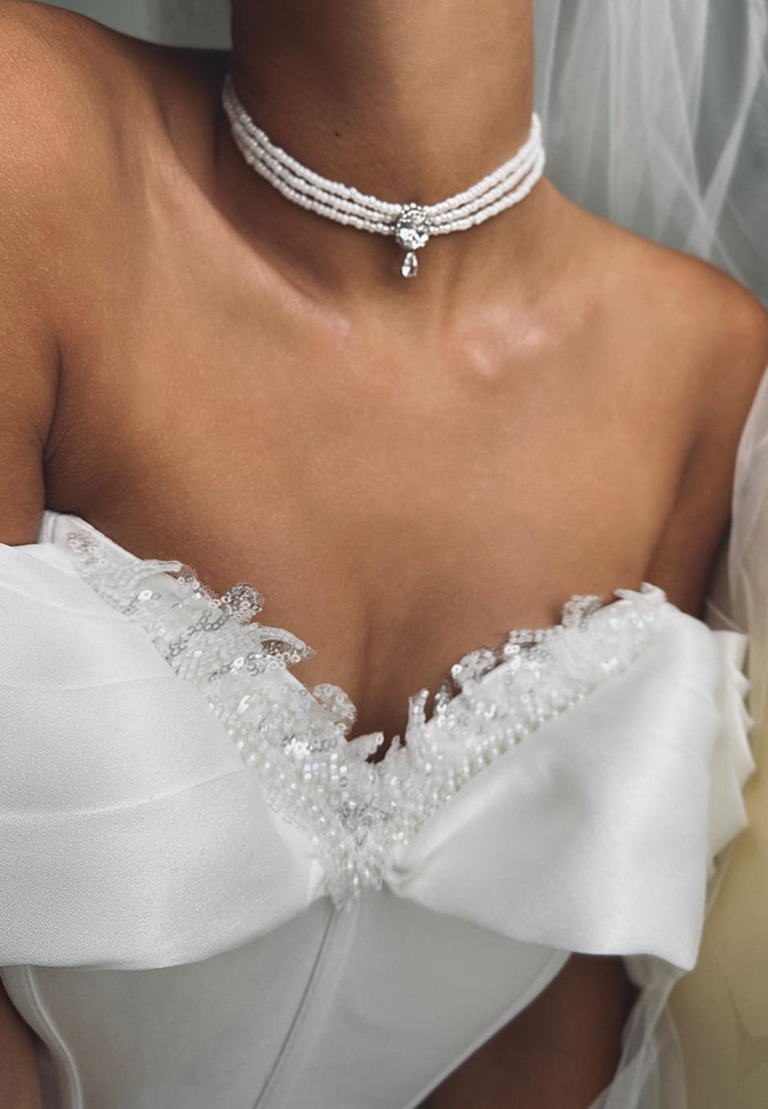 Off-Shoulder Strapless Sleek Mermaid Wedding Dress
