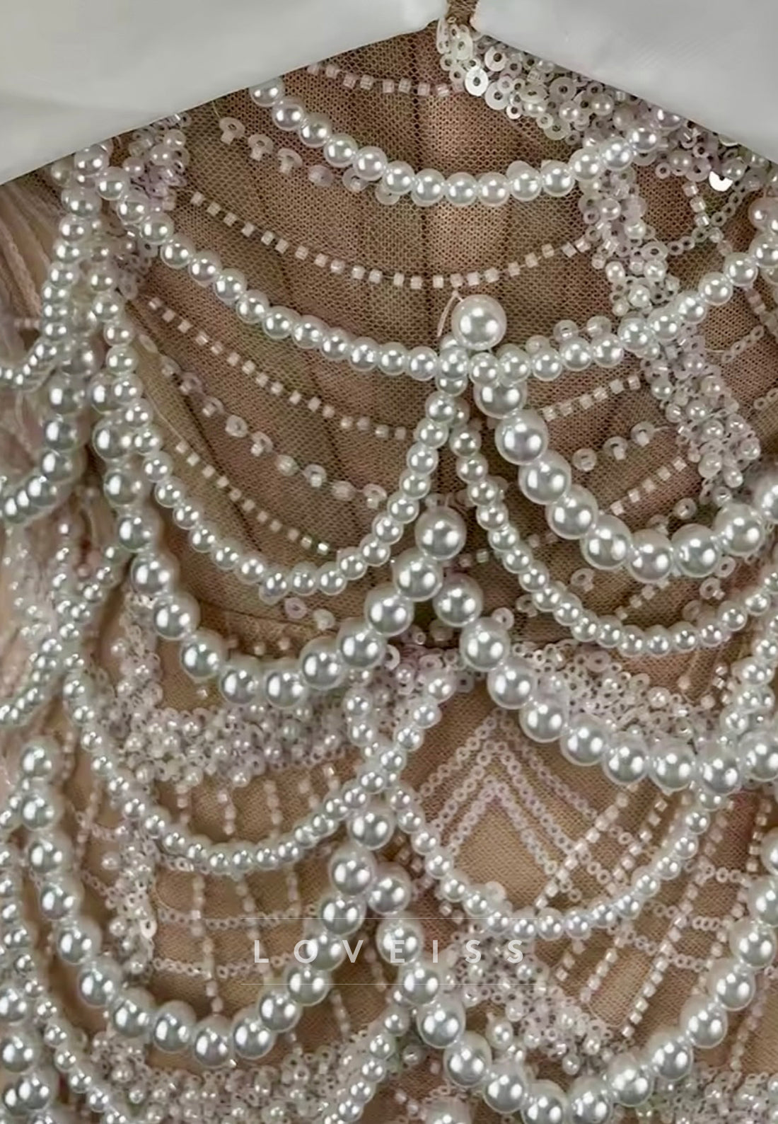 Off-Shoulder Pearl Sheath Party Homecoming Dress