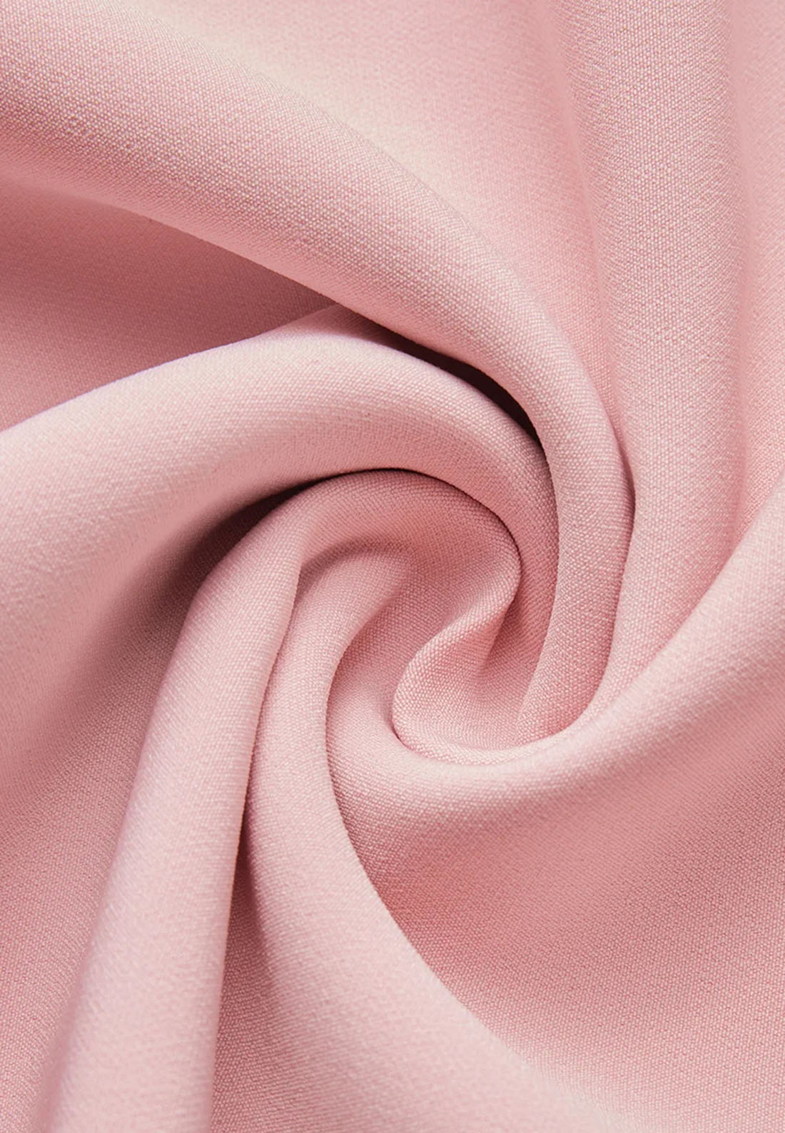 Pink Asymmetrical Neck Cap Sleeve Rhinestone A-Line Midi Dress