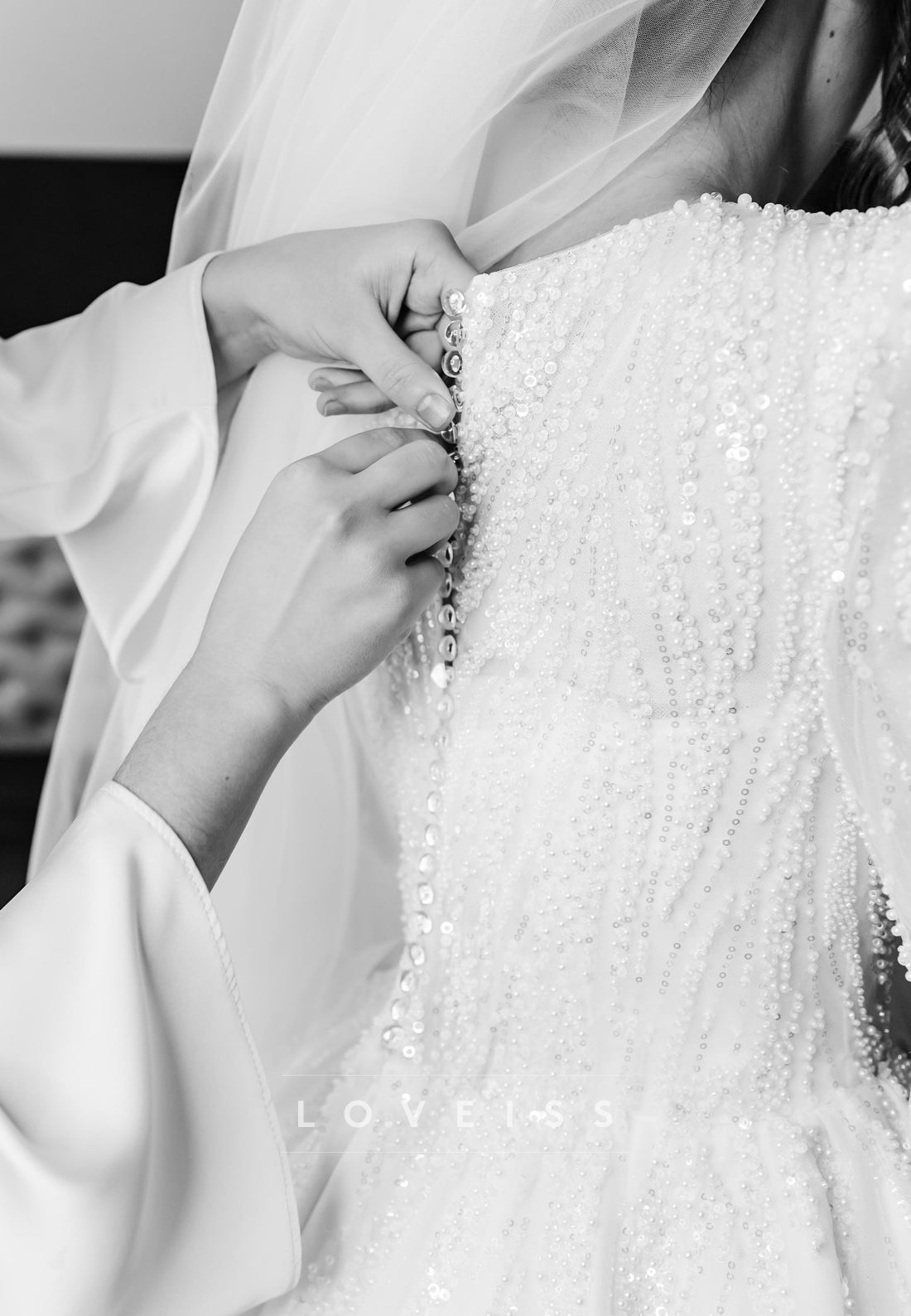 Scoop Beaded Embroidery Satin A-Line Wedding Dress