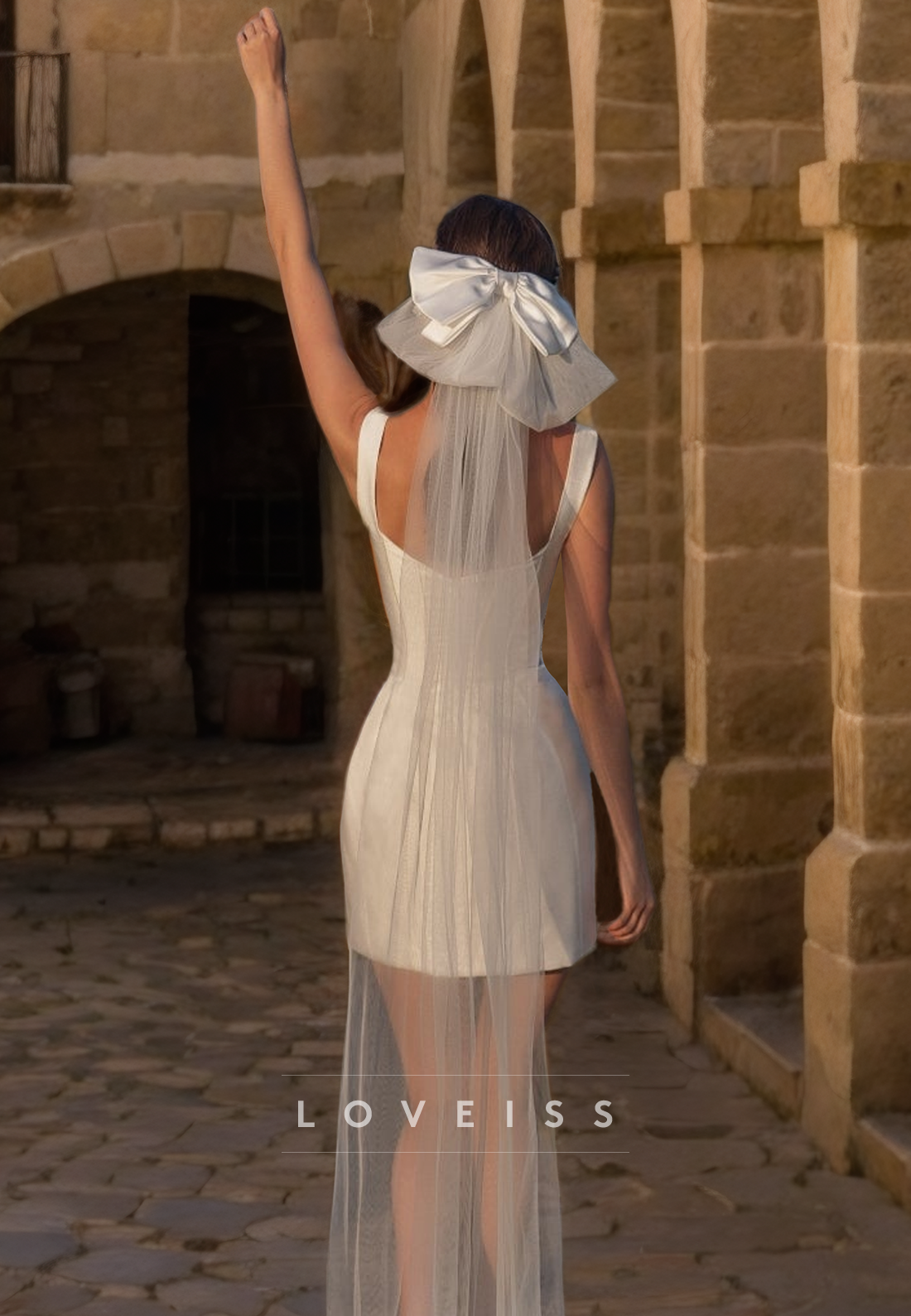 Scoop Sleeveless Sleek Satin Short Beach Wedding Dresses