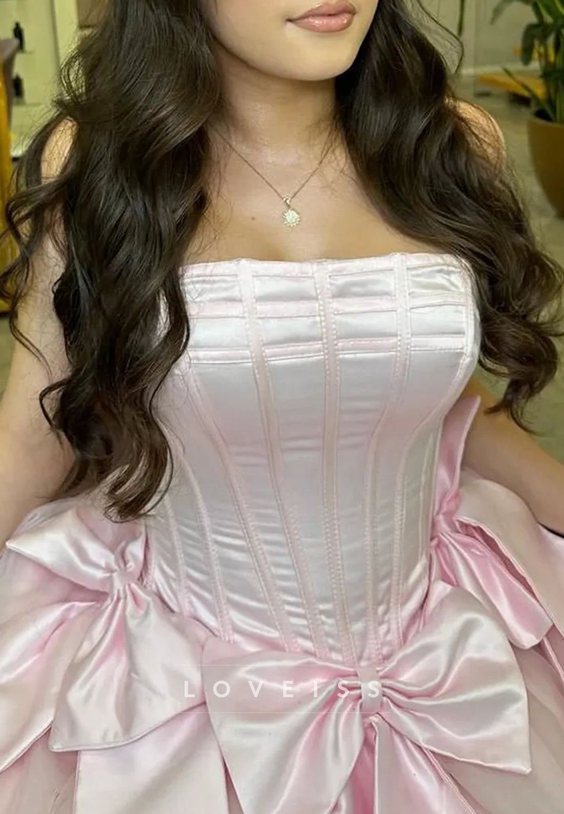 Straight Across Sleeveless Bows A-Line Party Homecoming Dress