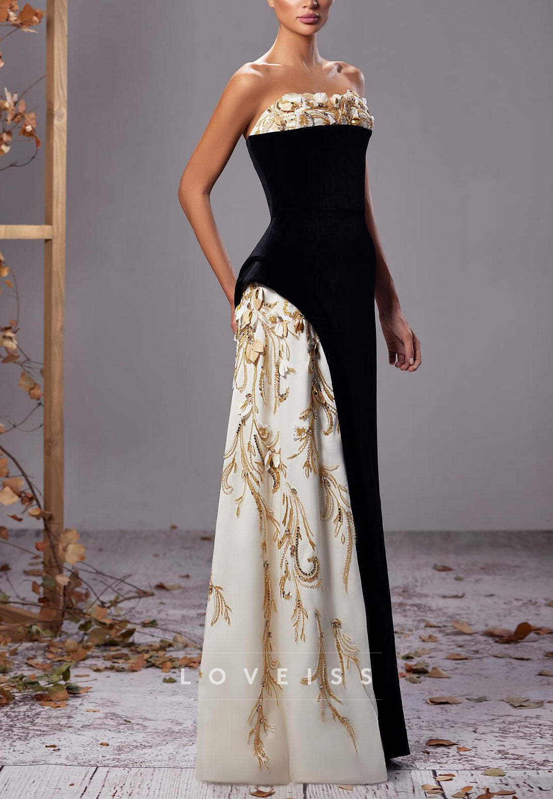 Straight Across Sleeveless Sequins Appliques A-Line Mother of Bride Dress