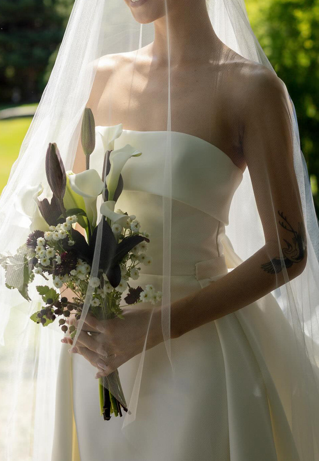 Straight Across Sleeveless Sleek Mermaid Satin Wedding Dress