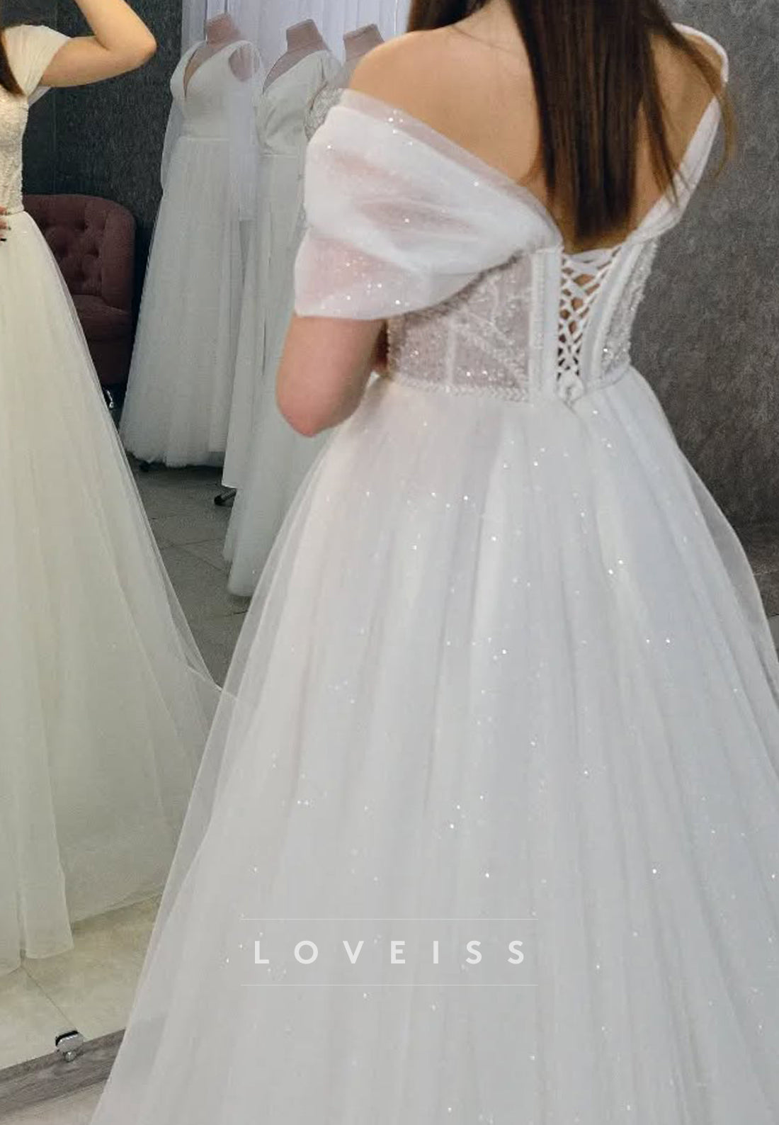 Sweetheart Appliques Tulle Sleeveless A-Line Wedding Dress