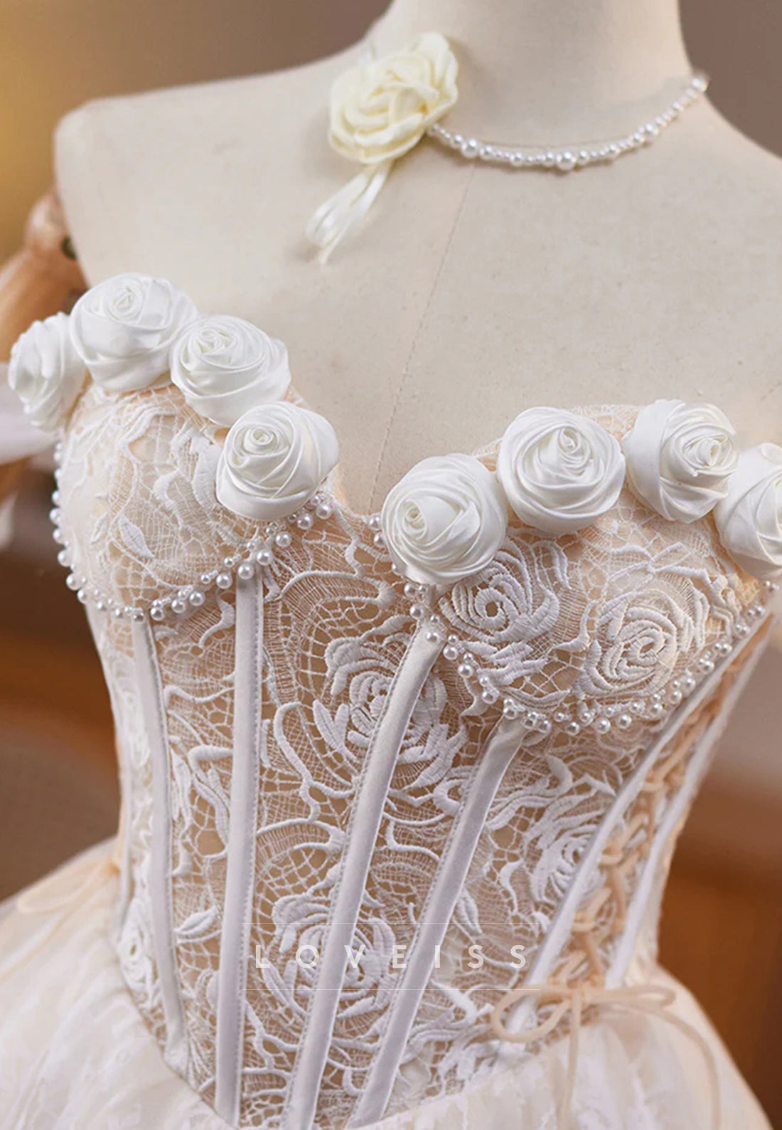 Sweetheart Floral Lace Appliques A-Line Party Homecoming Dress