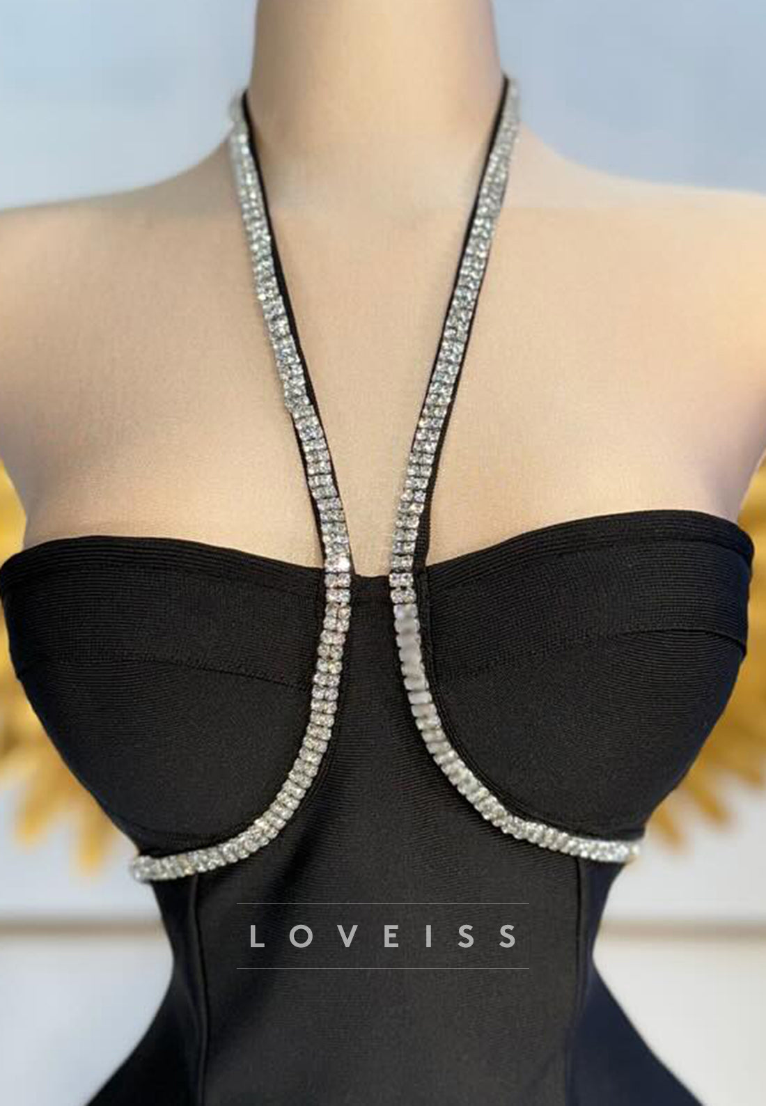 Sweetheart Halter Fitted Sheath Party Homecoming Dress