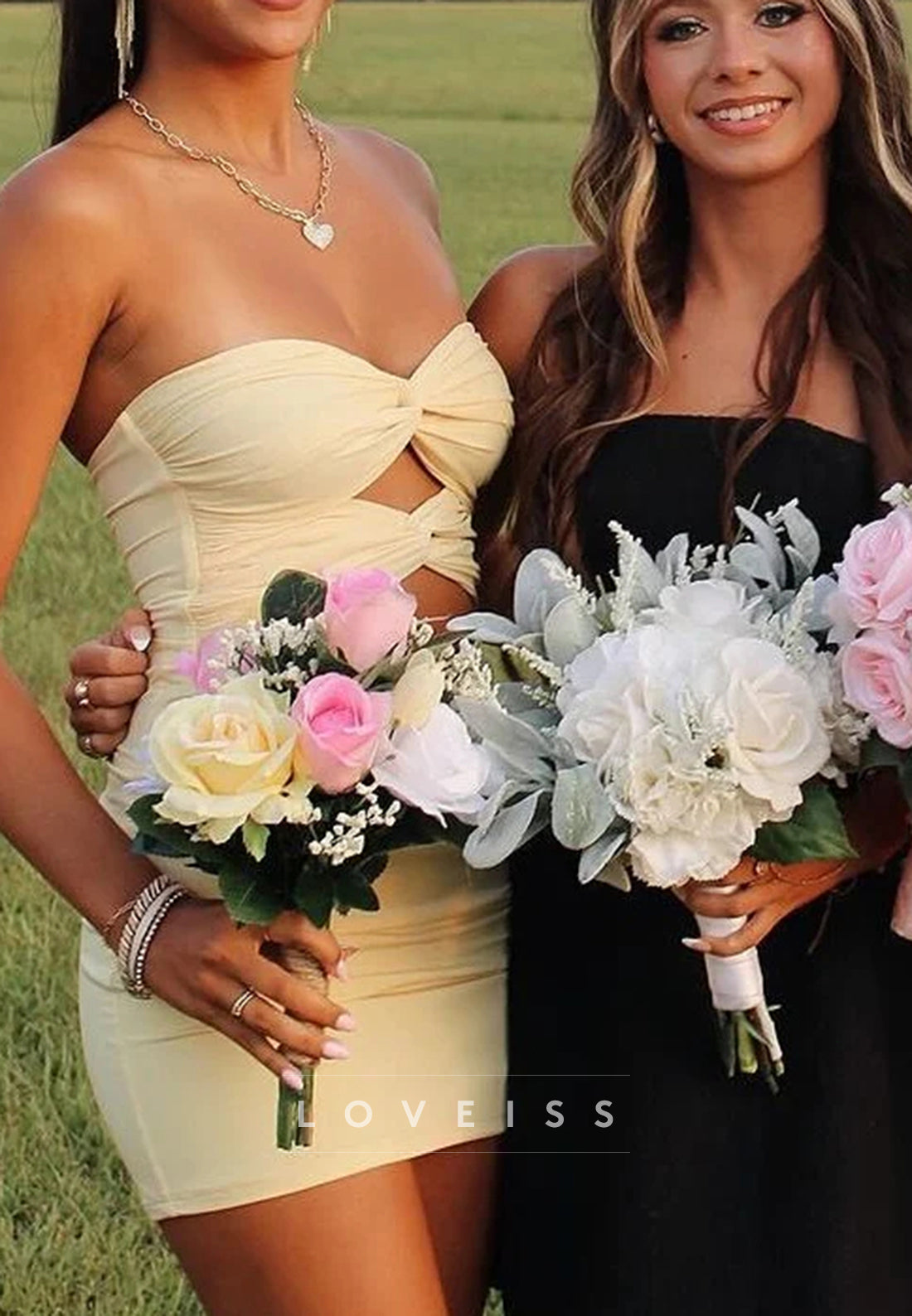 Sweetheart Illusion Fitted Sheath Party Homecoming Dress