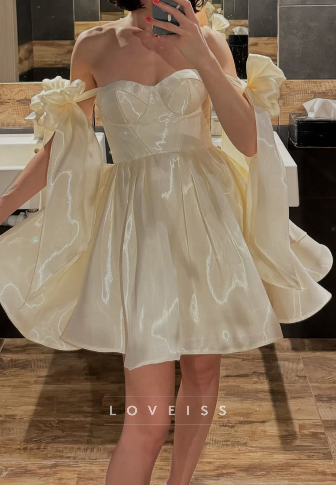 Sweetheart Sleek Sparkly A-Line Party Homecoming Dress