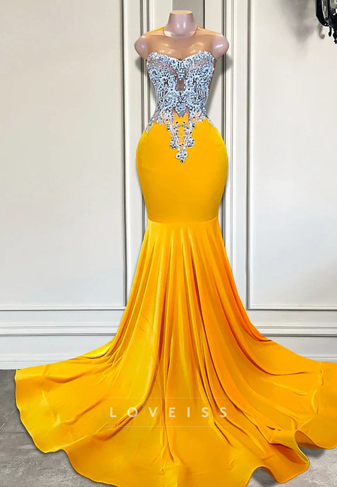 Sweetheart Sleeveless Appliques Pleated Mermaid Prom Dress for Black Girls