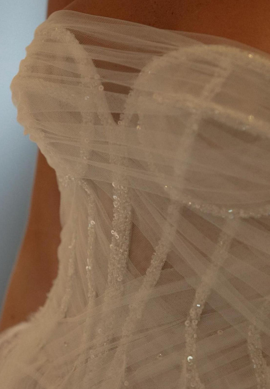 Sweetheart Sleeveless Feathered Side Slit A-Line Wedding Dress