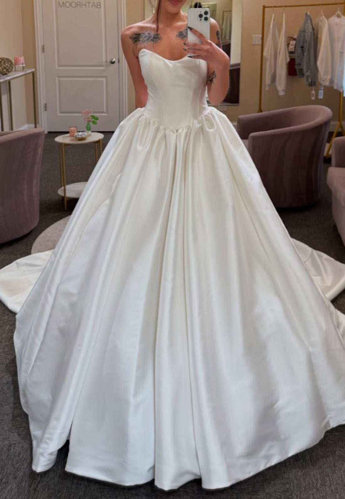 Sweetheart Sleeveless Pleated A-Line Wedding Dress