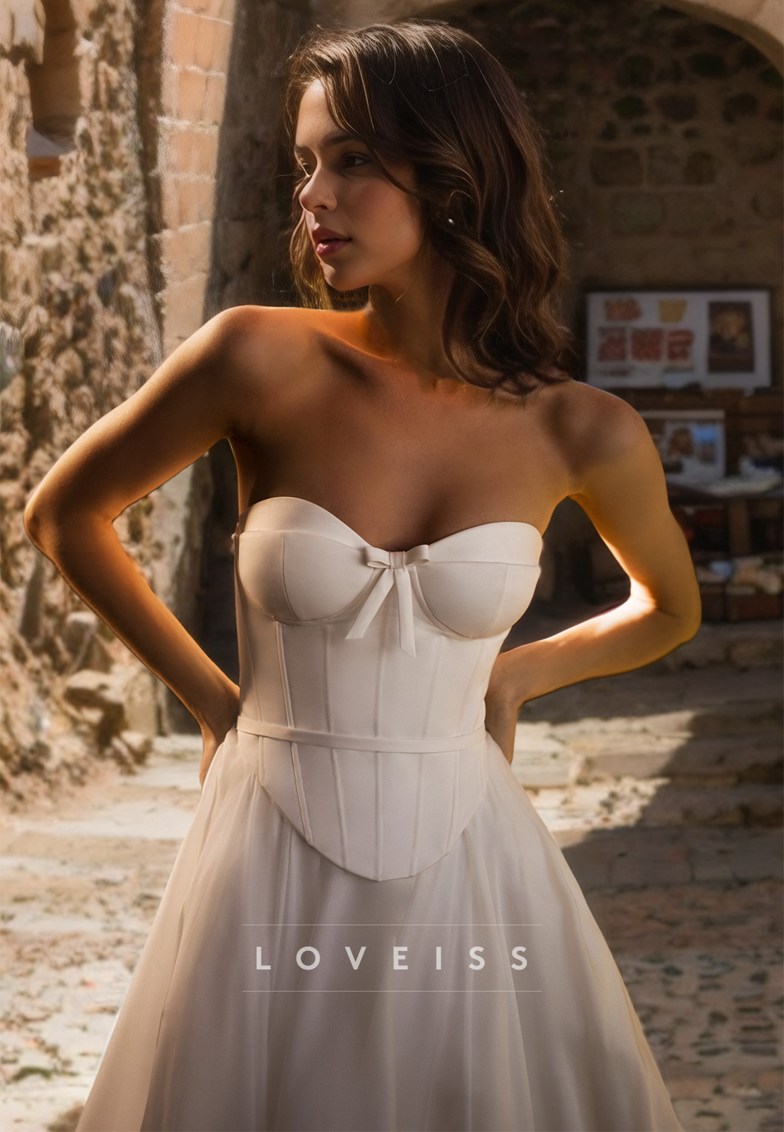 Sweetheart Sleeveless Pleated A-Line Wedding Dress