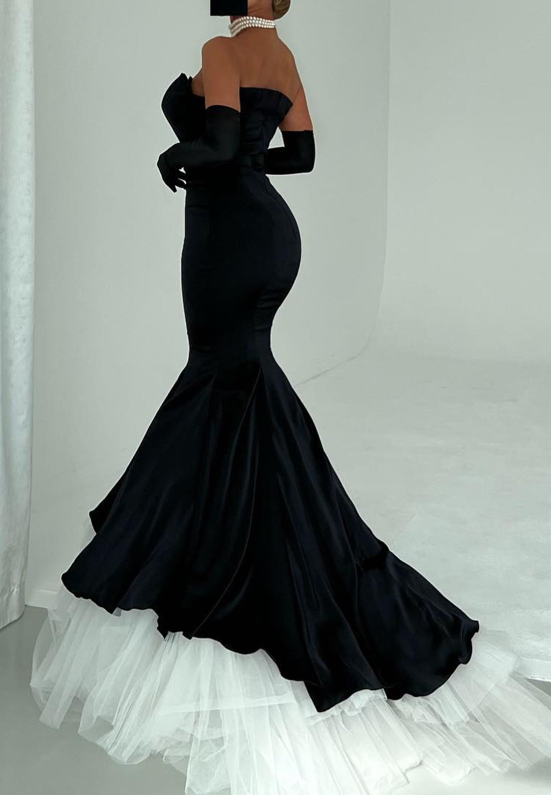 Sweetheart Sleevelesss Tulle Fitted Mermaid Evening Dress