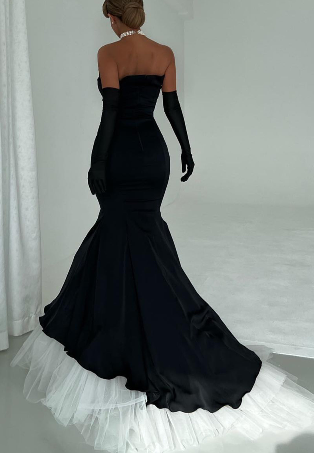 Sweetheart Sleevelesss Tulle Fitted Mermaid Evening Dress