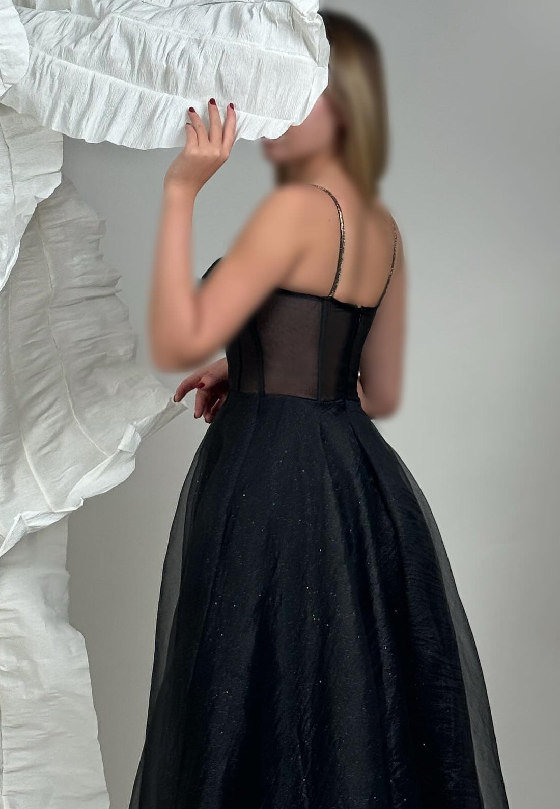 Sweetheart Spaghetti Straps Side Slit A-Line Prom Dress