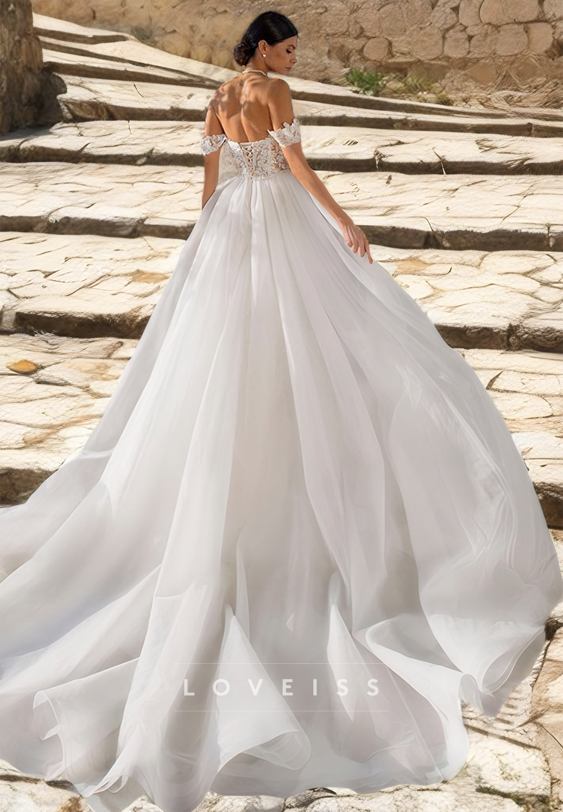 Sweetheart Strapless Lace Appliques Mermaid Wedding Dress