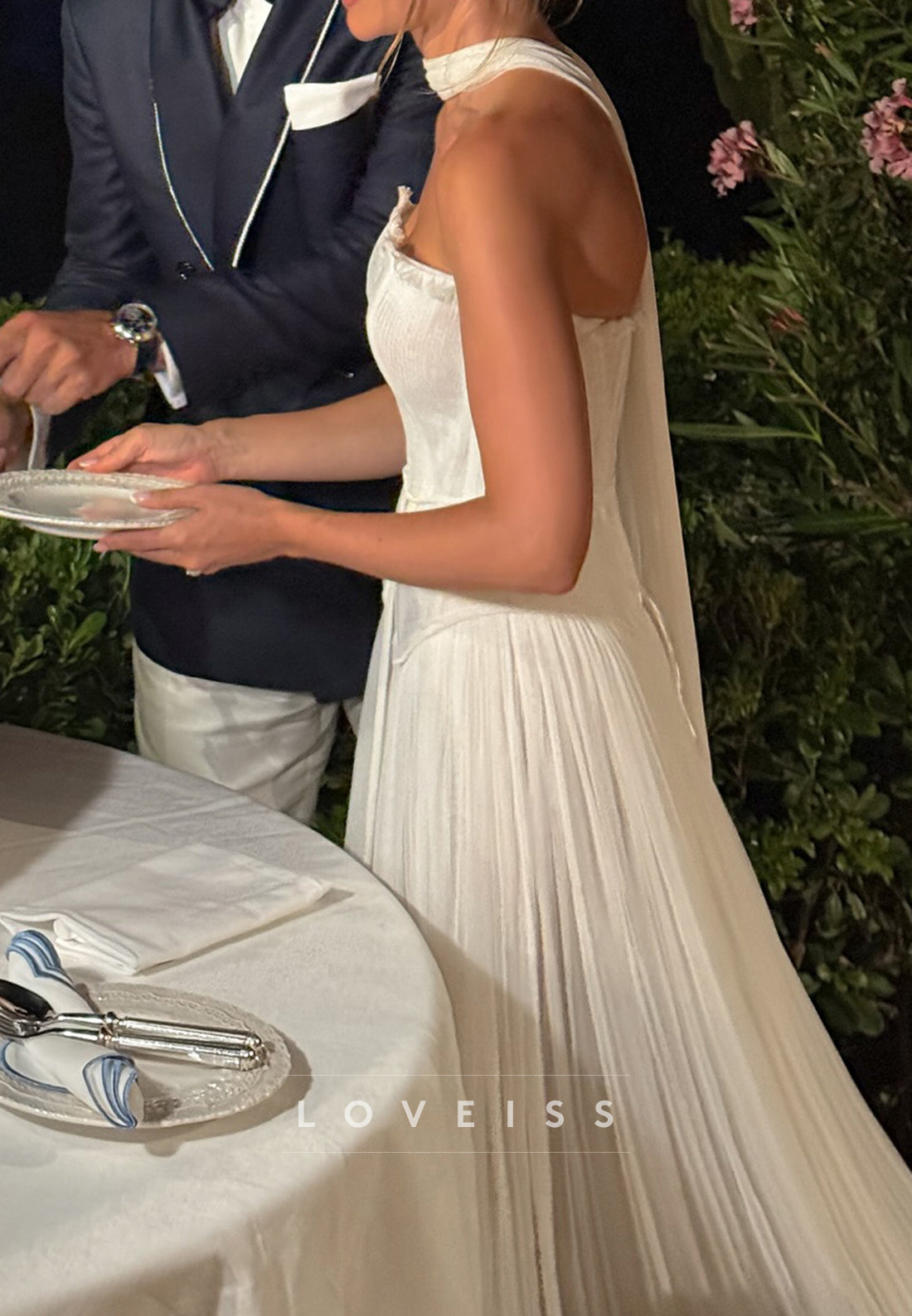 Sweetheart Strapless Pleated Summer A-Line Wedding Dress