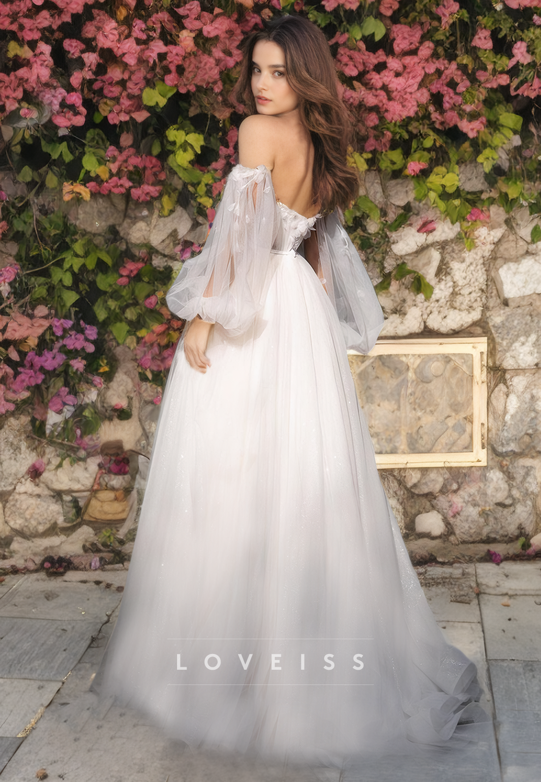 Sweetheart Strapless Tulle Ball Gown A-Line Wedding Dress