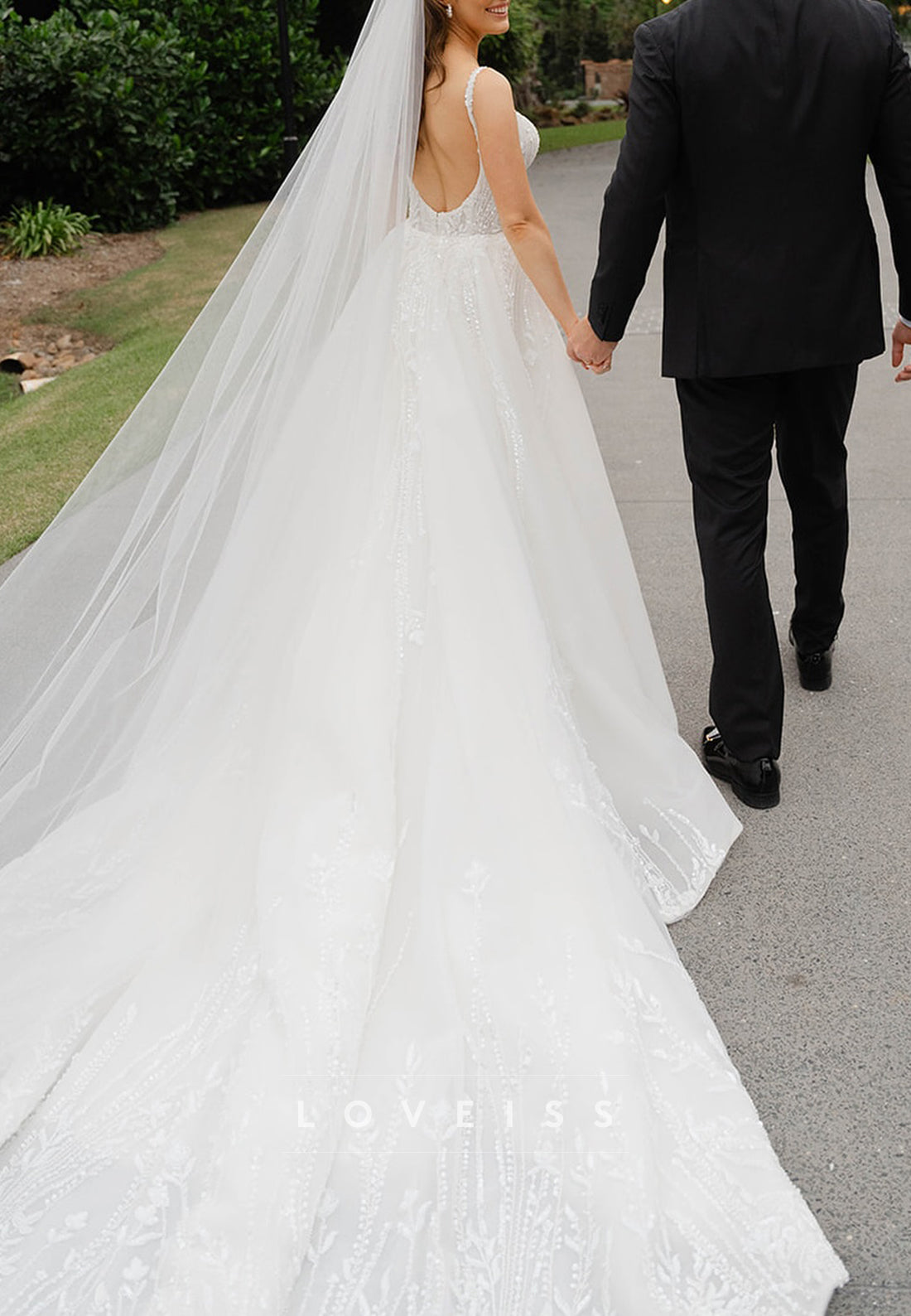 Sweetheart Straps Appliques Mermaid Wedding Dress