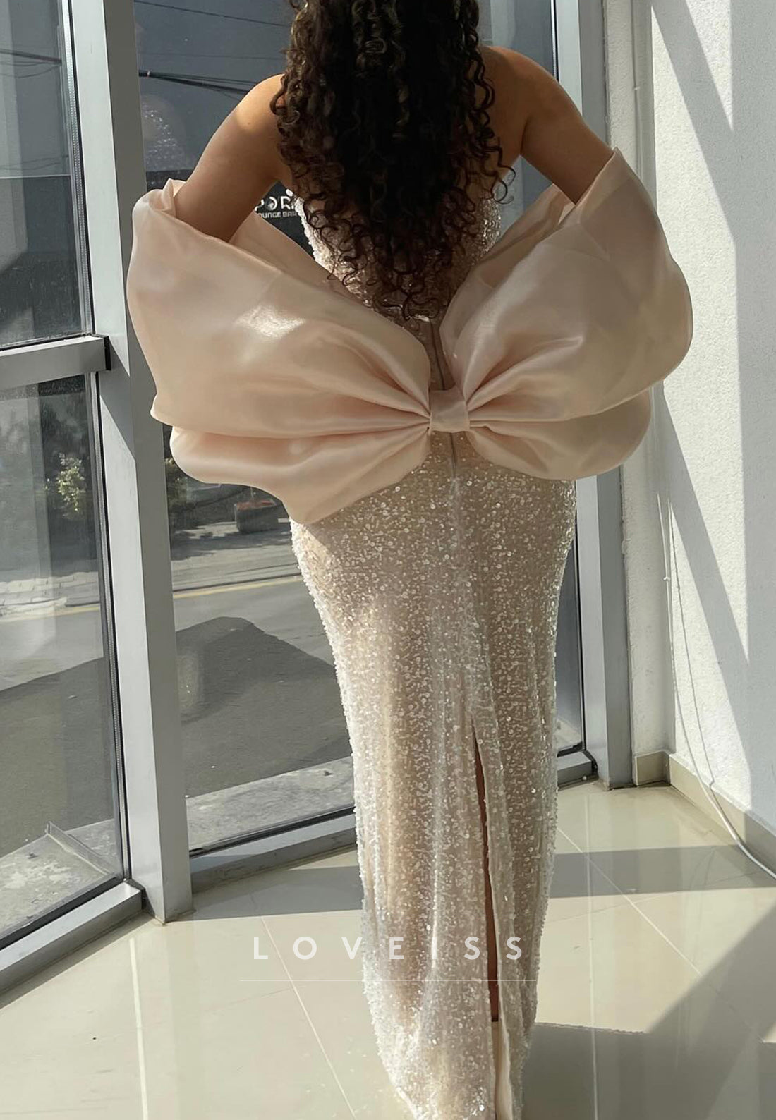 Sweetheart Straps Pearl Beaded Embroidery Mermaid Prom Dress
