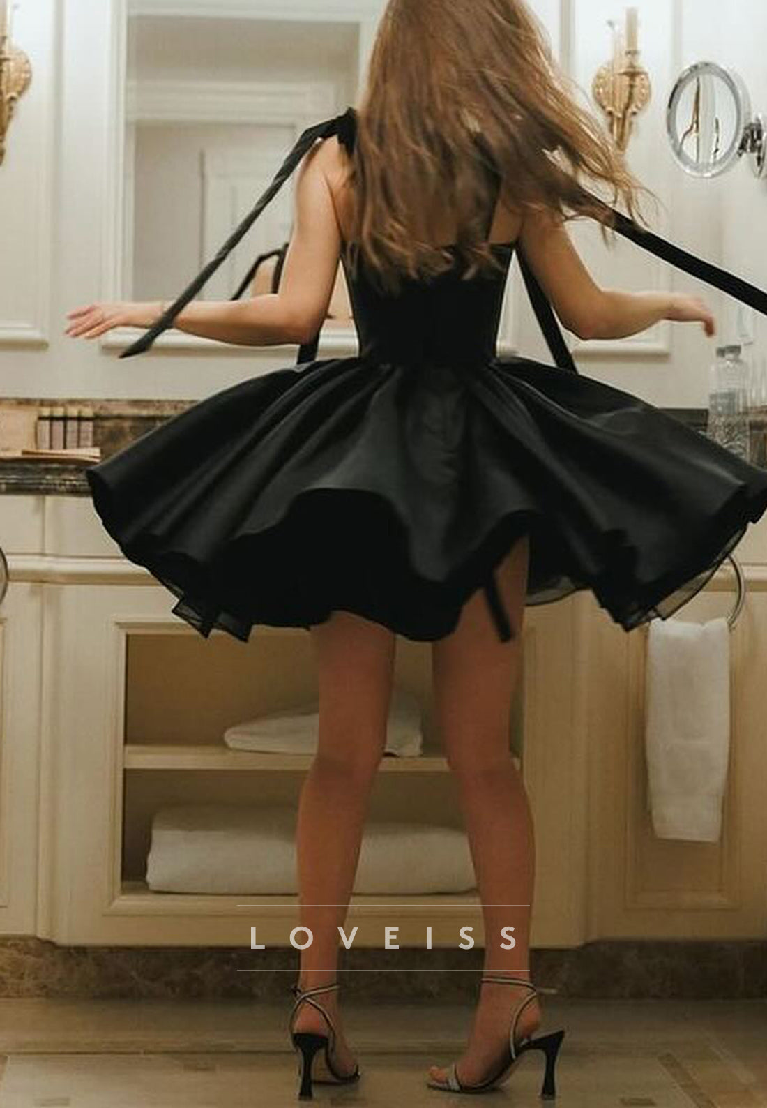 Sweetheart Straps Pleated A-Line Party Homecoming Dress