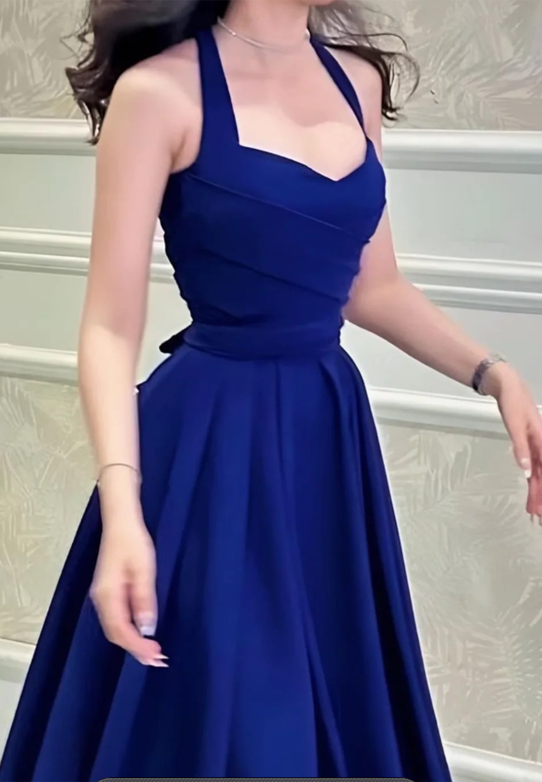 Sweetheart Straps Pleated A-Line Semi-Formal A-Line Cocktail Dress