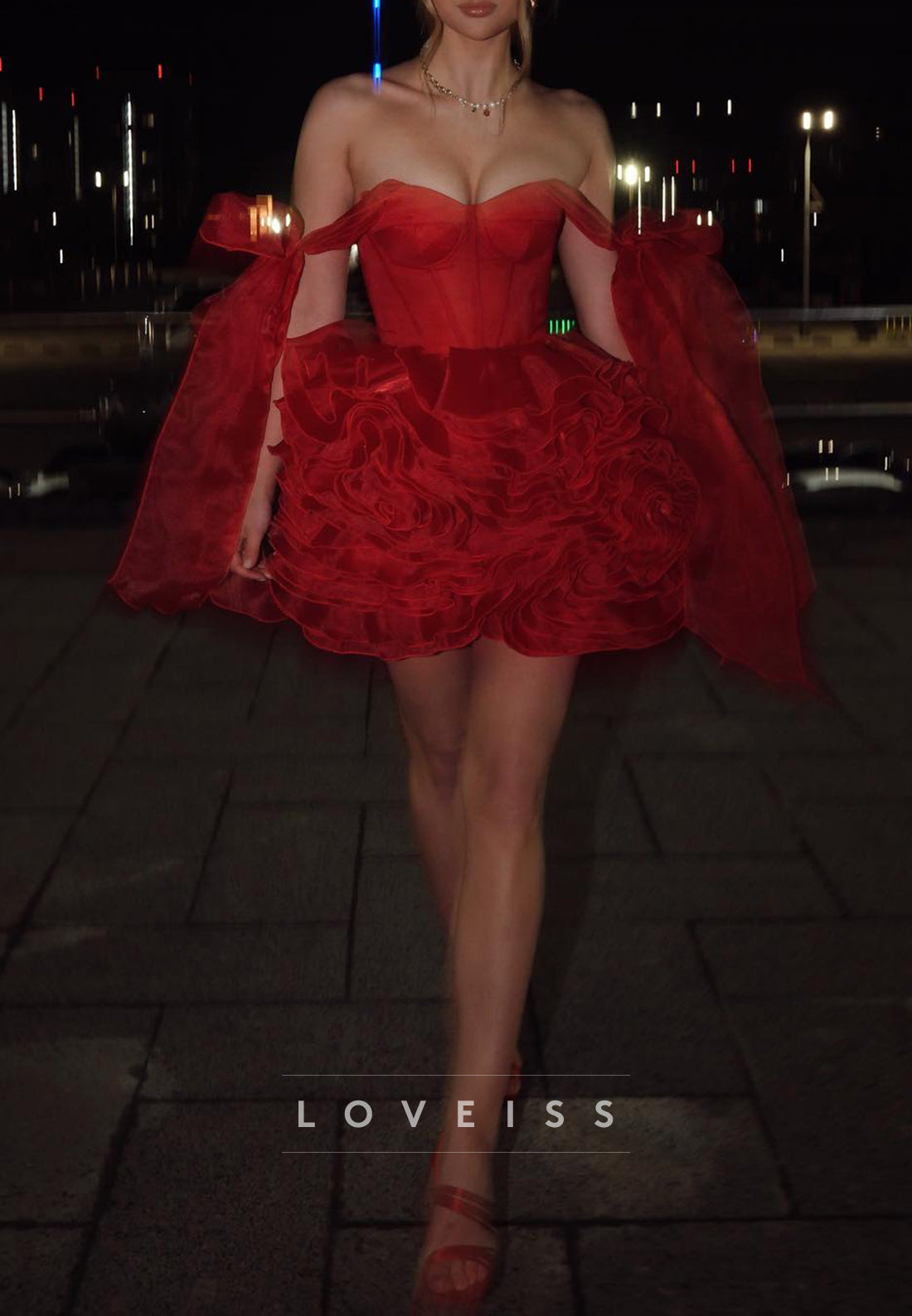 Sweetheart Tiered Ball Gown A-Line Party Homecoming Dress