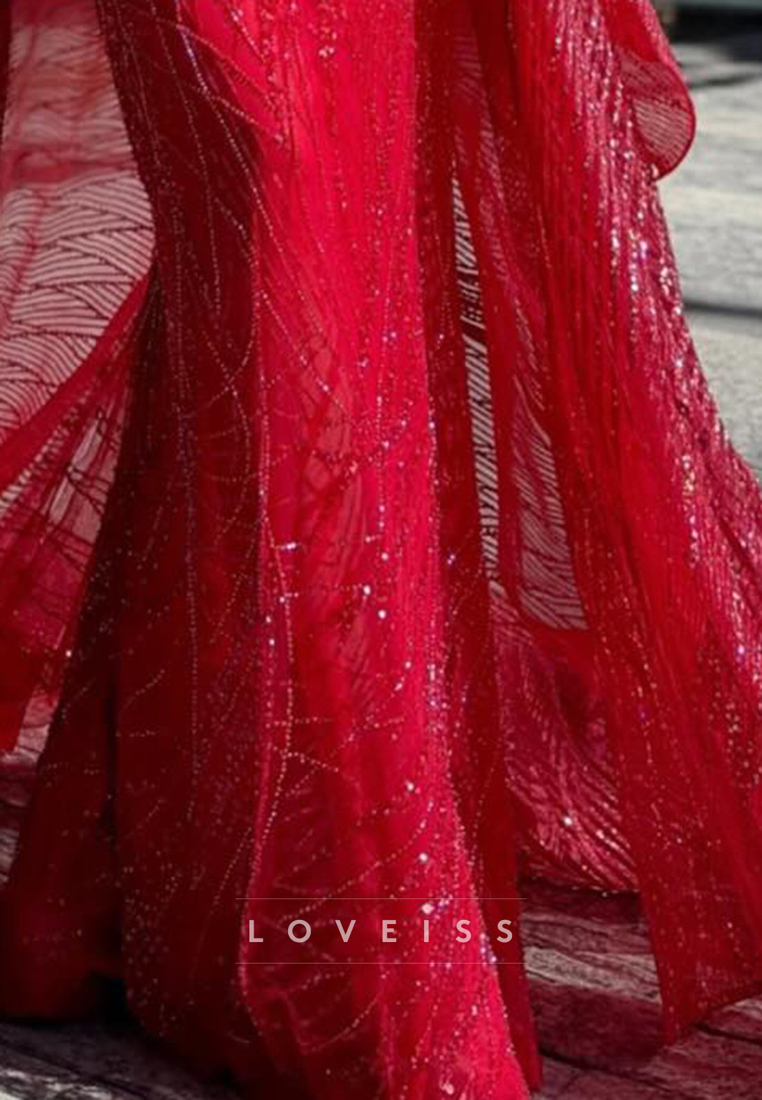 Sweetheart Beaded Embroidery Mermaid Prom Dress